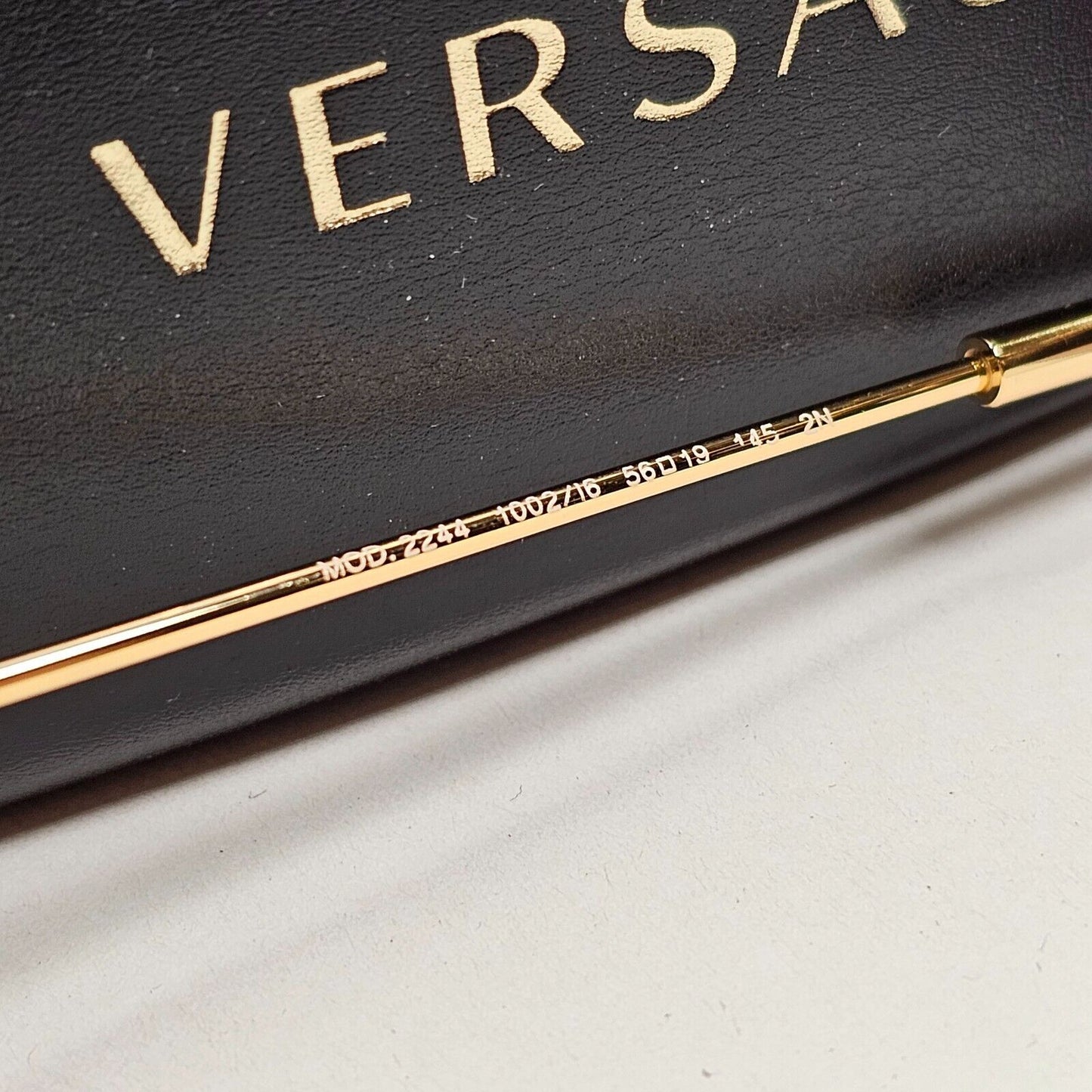 Versace Sunglasses Rimless Gold Medusa Blue Gradient Pink MOD VE 2244 1002/I6