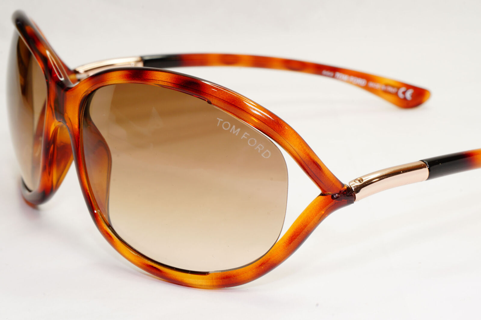 Tom Ford Sunglasses Jennifer Tortoiseshell Brown Gradient FT0008 TF 8 52F [A]