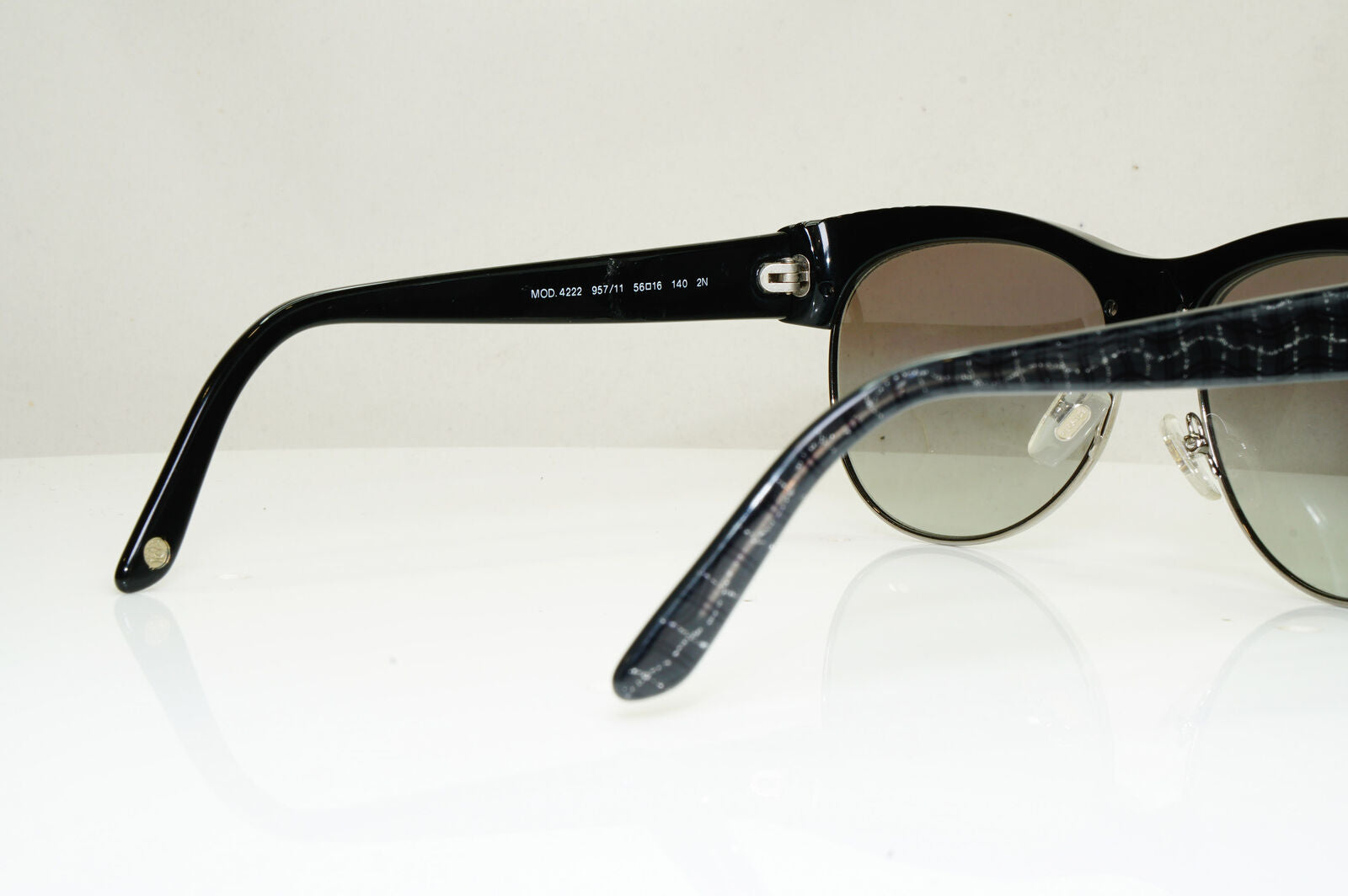 Authentic VERSACE Womens Vintage Sunglasses Black Square 4222 957/11 231021
