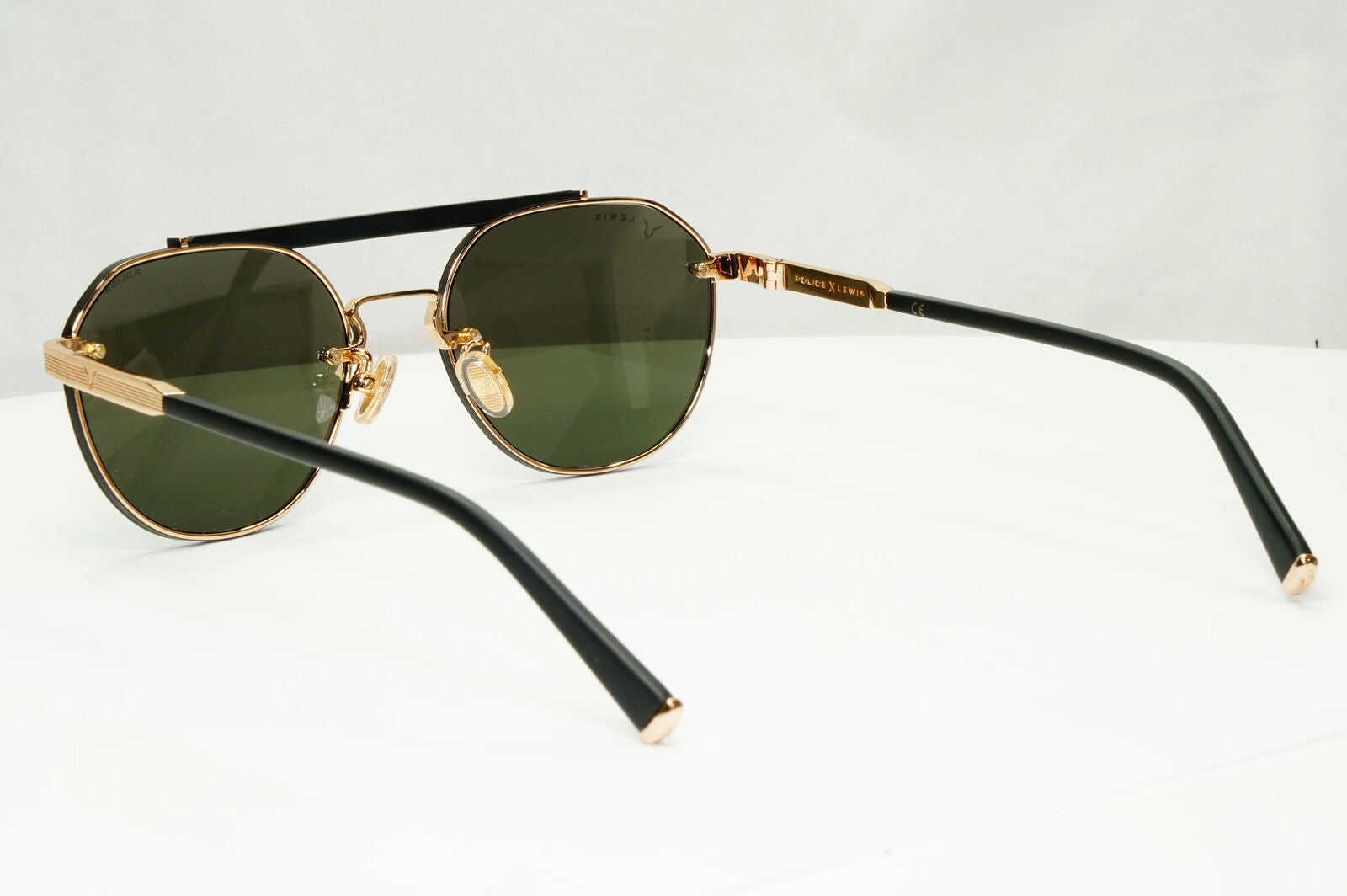 Police Lewis Hamilton F1 Sunglasses Gold Grey Pilot Round SPL E19 COL 0302 54mm