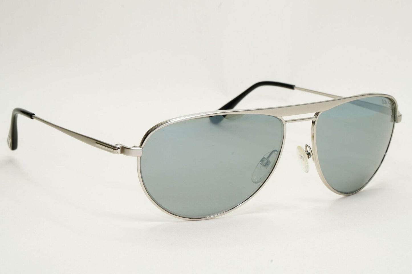Tom Ford Sunglasses William Matte Paladium Silver Mirror Pilot FT0207 TF 207 17C