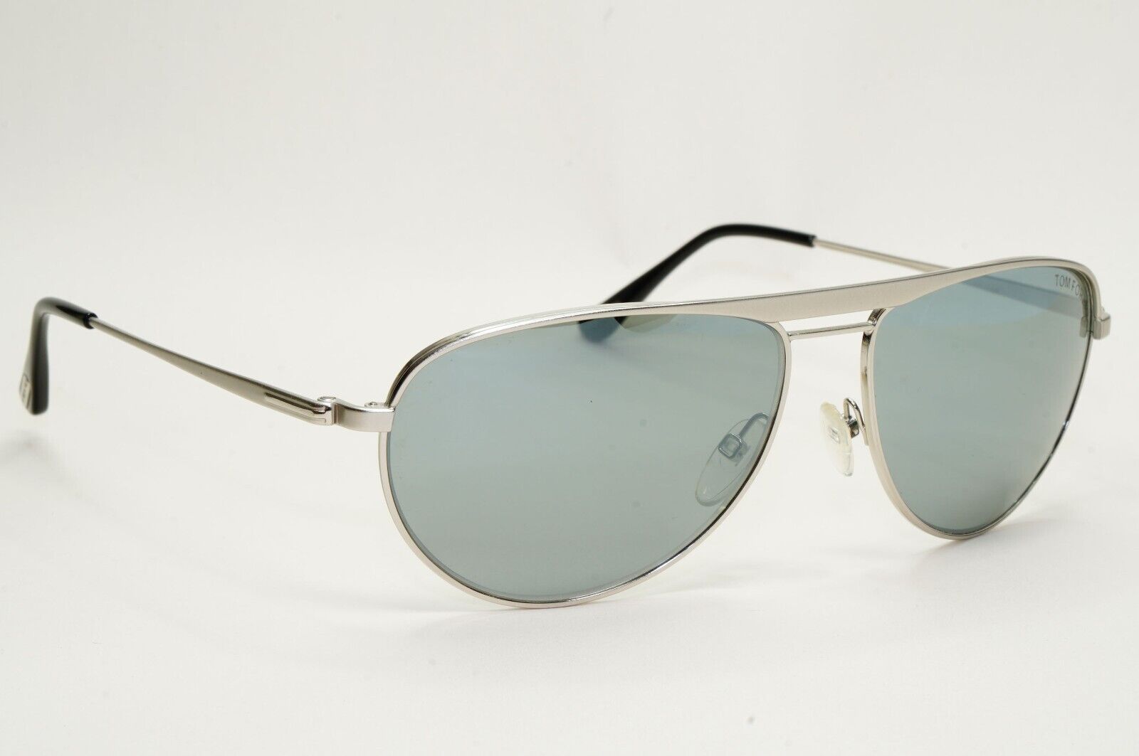 Tom Ford Sunglasses William Matte Paladium Silver Mirror Pilot FT0207 TF 207 17C