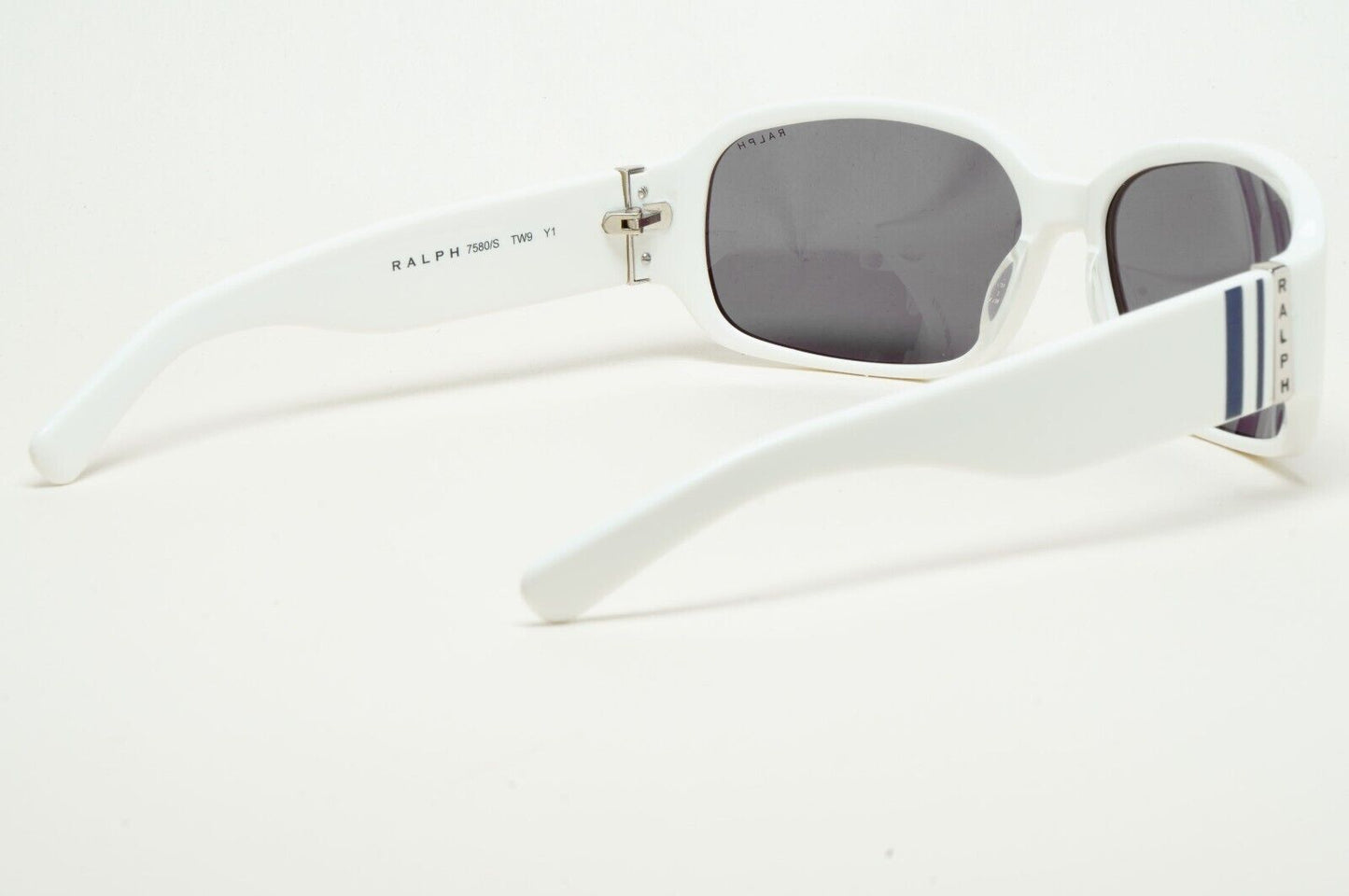 Ralph Lauren Sunglasses 2006 Vintage White Grey Wrap Unisex 7580/S TW9Y1 211124