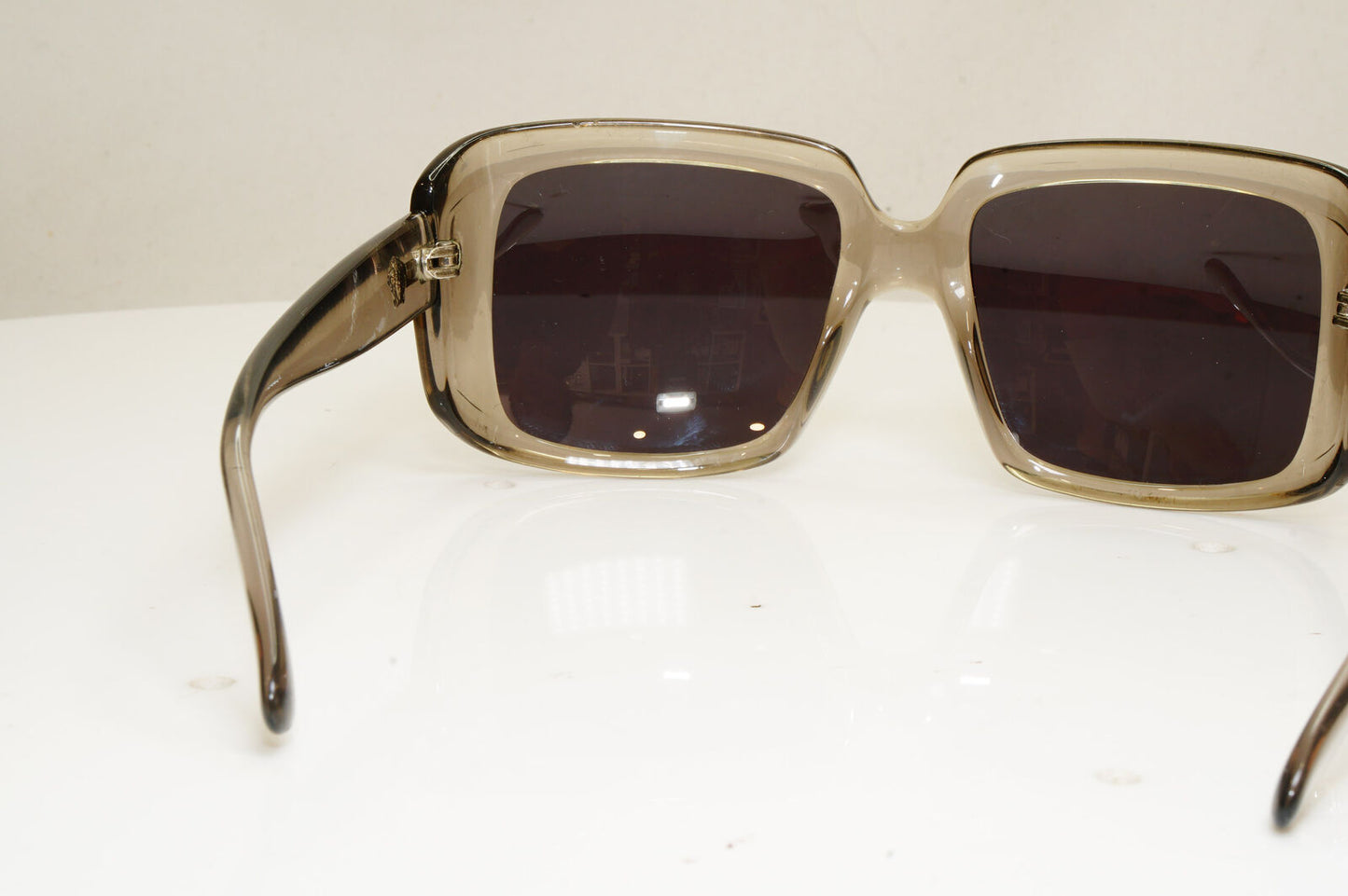 Authentic VERSACE Womens Vintage Medusa Sunglasses Grey Square 4034 228/11 29826