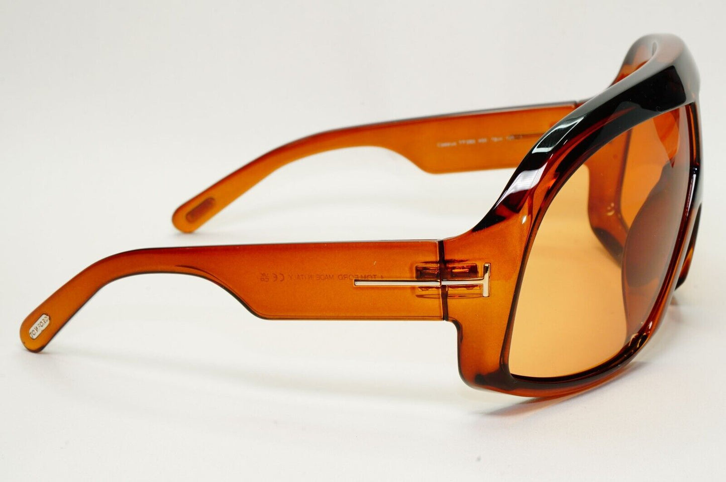 Tom Ford Sunglasses Cassius Brown Transparent Oversized Unisex FT0965 TF 965 45E