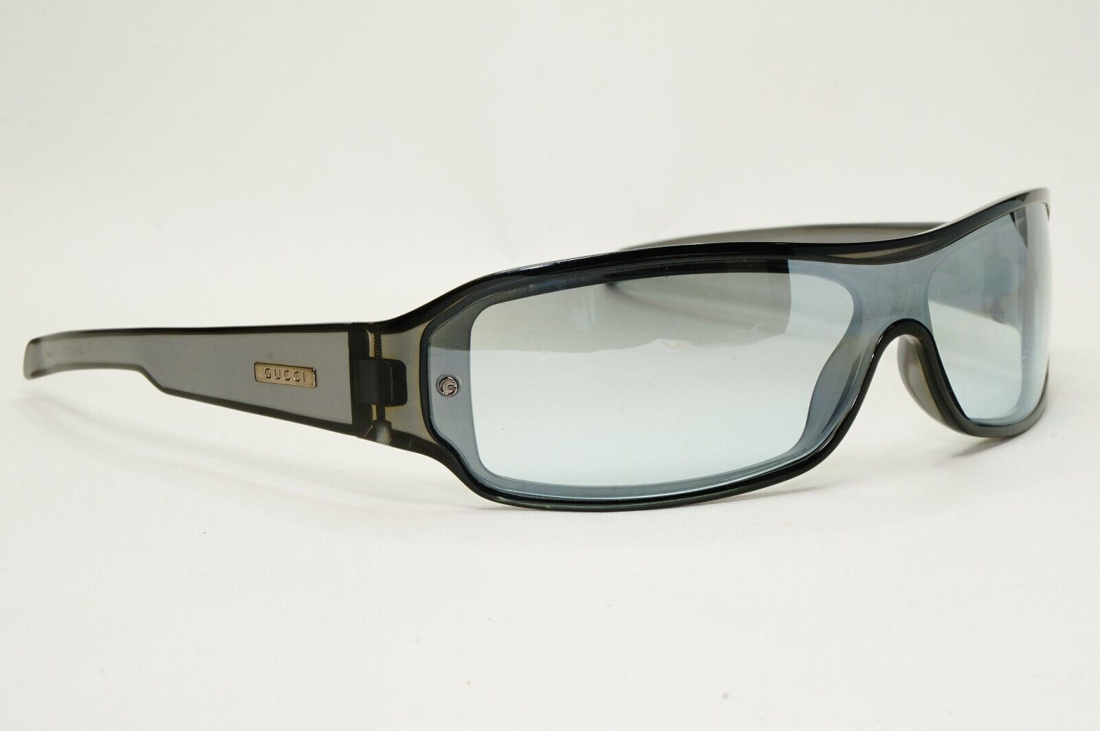 Gucci Sunglasses 1997 Vintage Grey Transparent Shield Visor GG 1462/S N03 091124