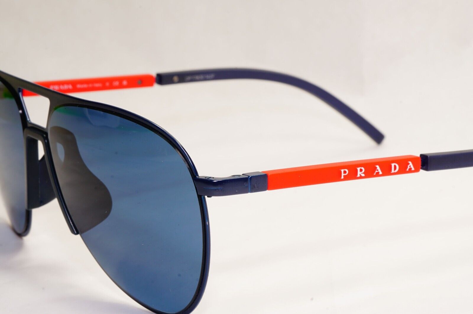 Prada Sunglasses Pilot Blue Navy Matte Metal PS51XS SPS 51X 06S-07L 59mm