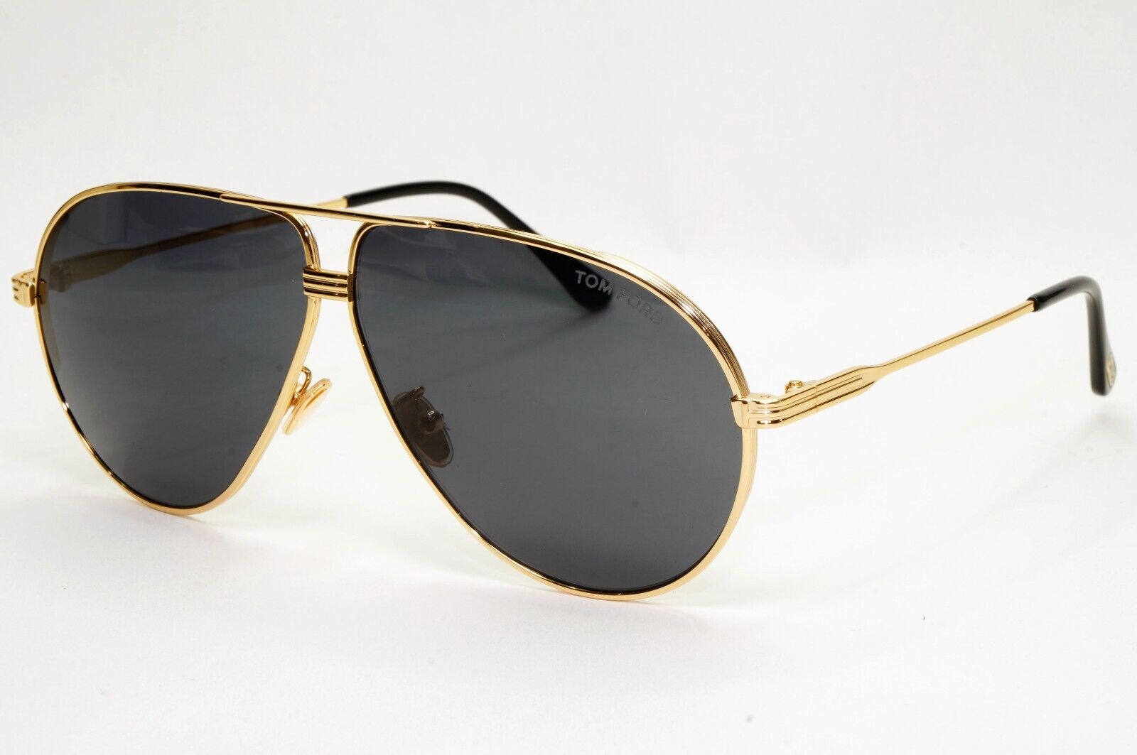 Tom Ford Sunglasses Jet Gold Black Pilot Metal Large FT0734-H TF 734-H 30A 64mm