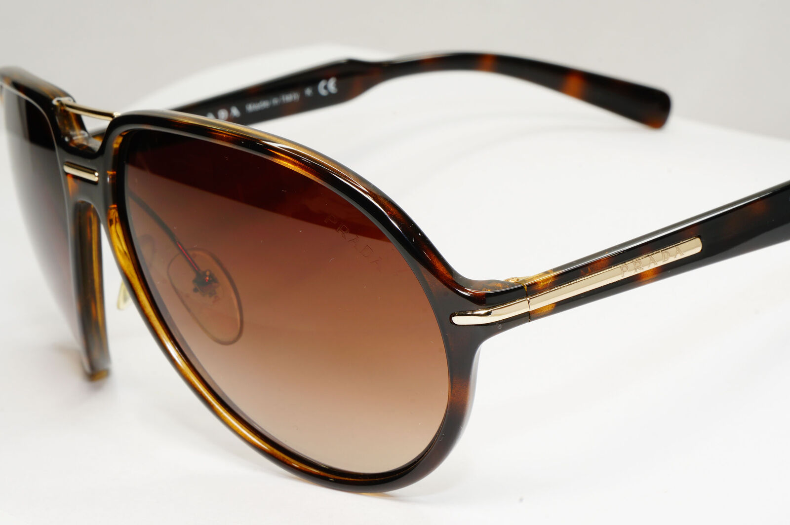 Prada 2009 Sunglasses Brown Tortoiseshell Pilot PR20NS SPR 20N 2AU-6S1 110123