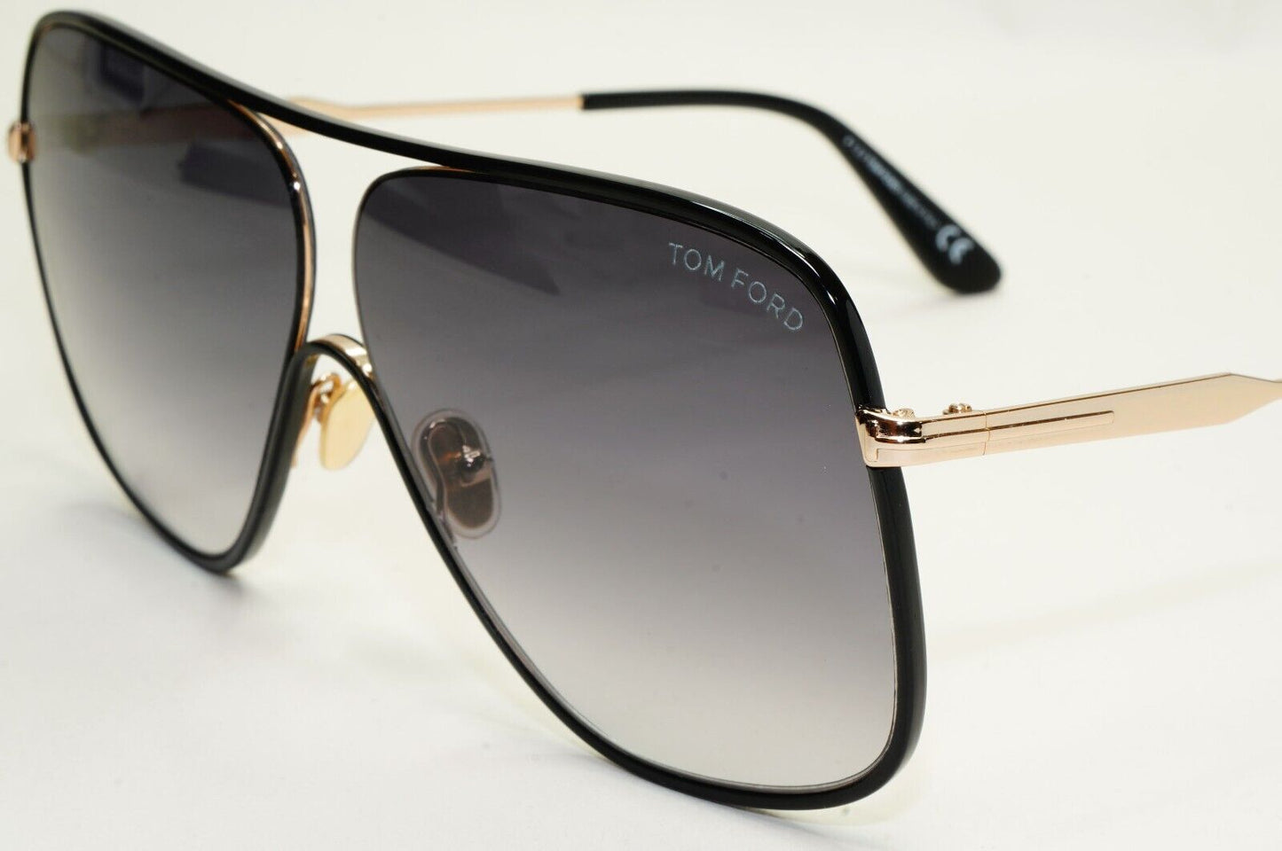 Tom Ford Sunglasses Brady Black Gold Grey Oversized Square FT0841 TF 841 28B