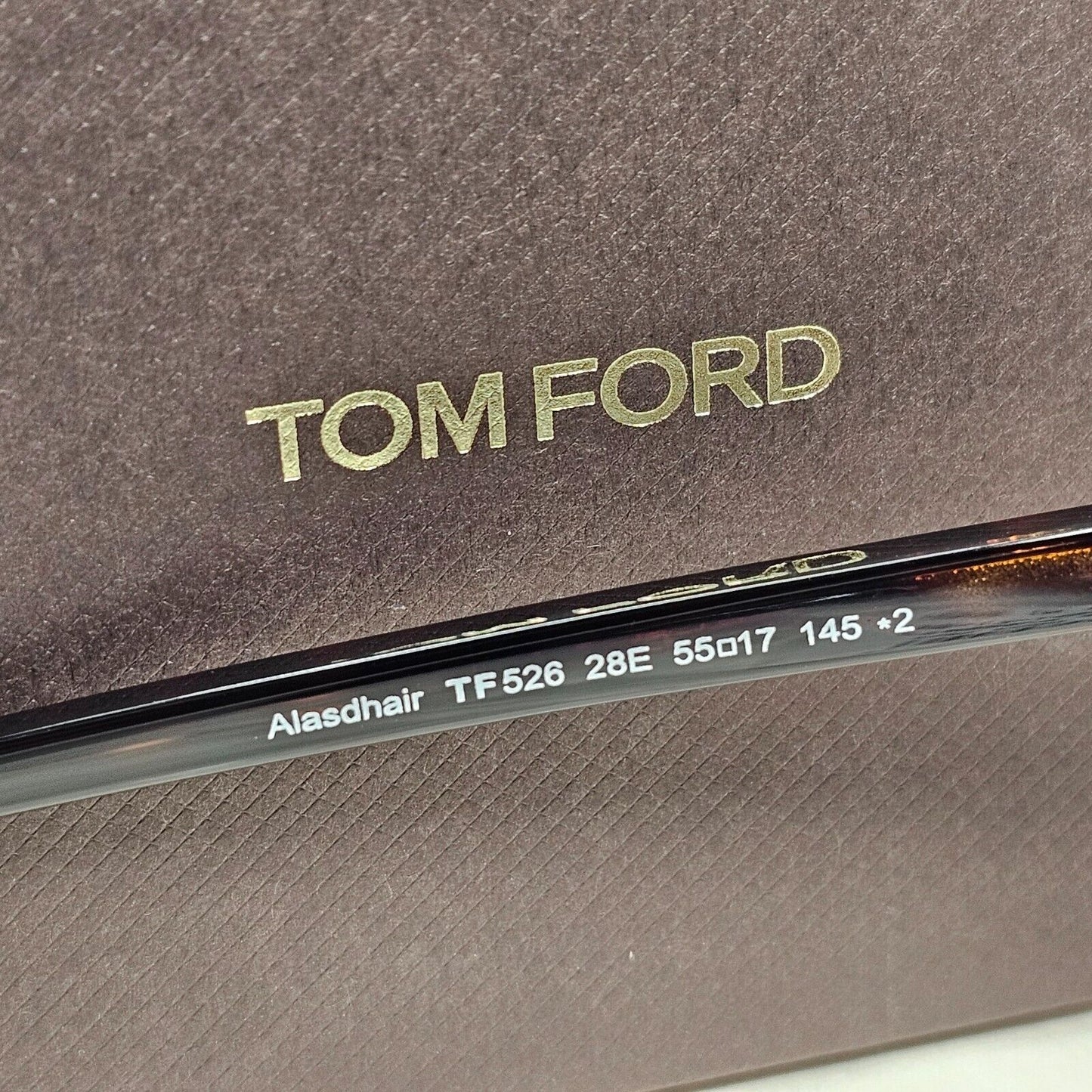 Tom Ford Sunglasses Alasdhair Gold Brown Metal Square FT0526 TF 526 28E 55mm