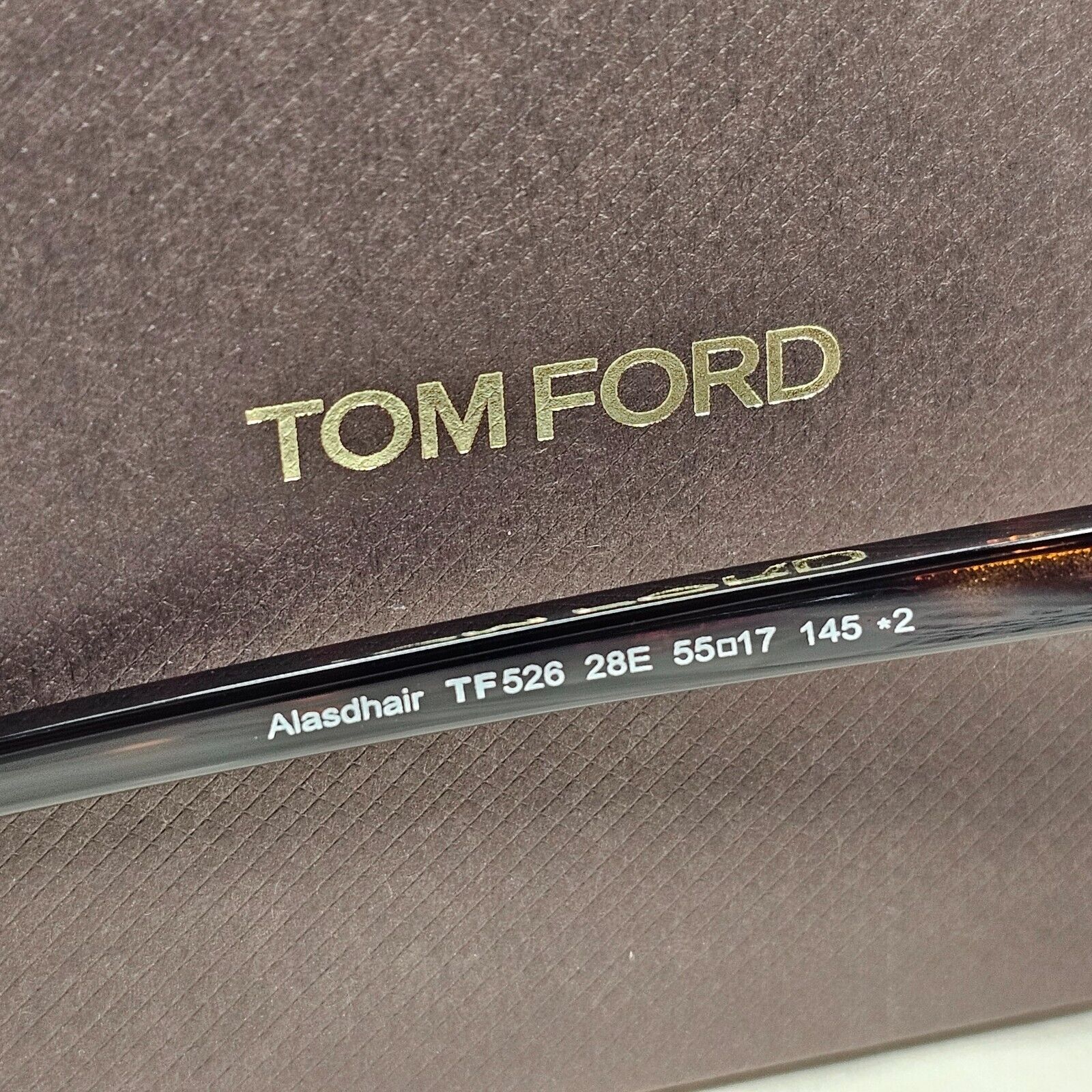 Tom Ford Sunglasses Alasdhair Gold Brown Metal Square FT0526 TF 526 28E 55mm