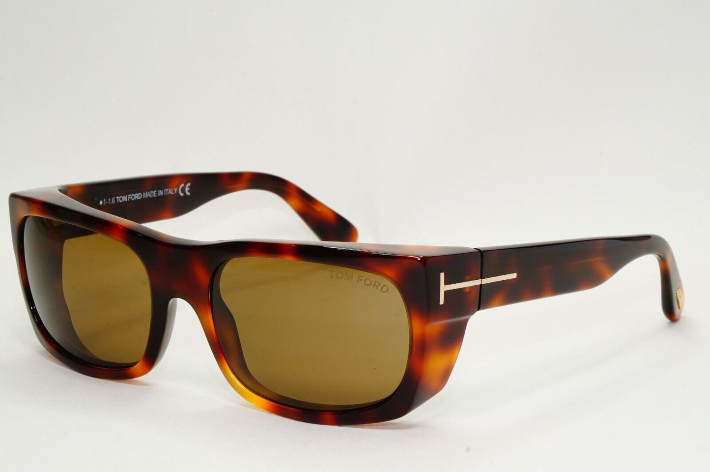 Tom Ford Sunglasses Toby Dark Brown Havana Square Acetate FT0440 TF 440 53J