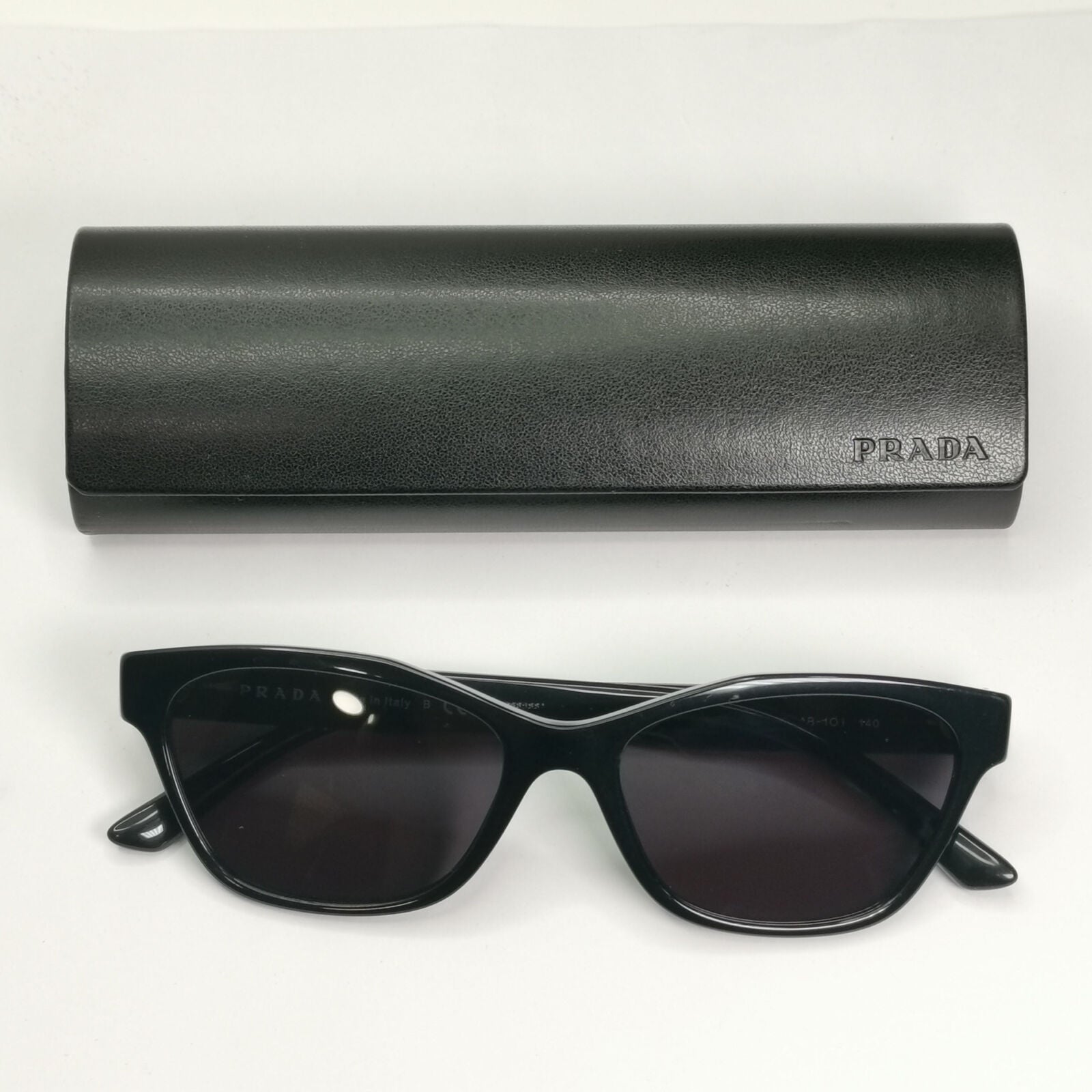 Prada Sunglasses Black Glossy Fashion Designer PR03WV VPR 03W 1AB-1O1 180323