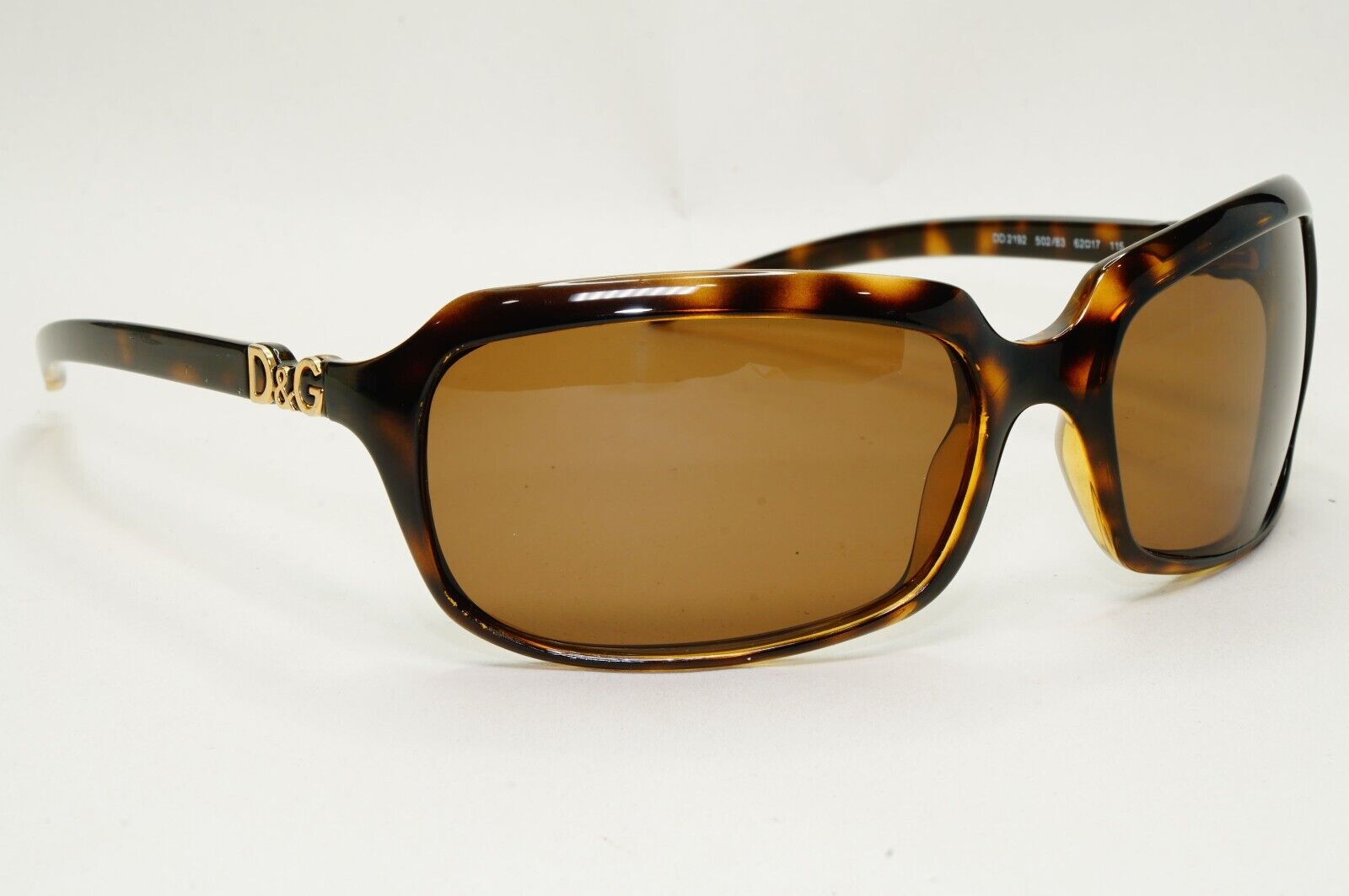 Dolce & Gabbana Sunglasses 2008 Vintage Brown Wrap D&G DD 2192 502/83 031124