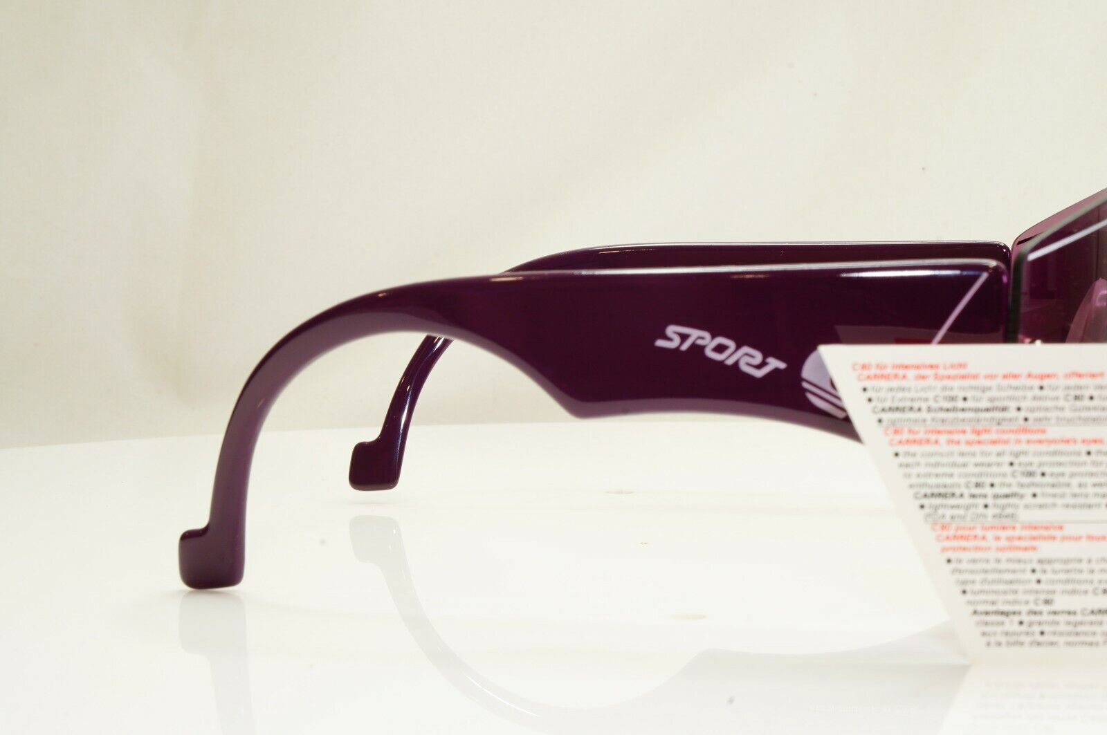 Authentic CARRERA Vintage Sunglasses 1990s NOS Shield C80 Ski 5414 80 26970