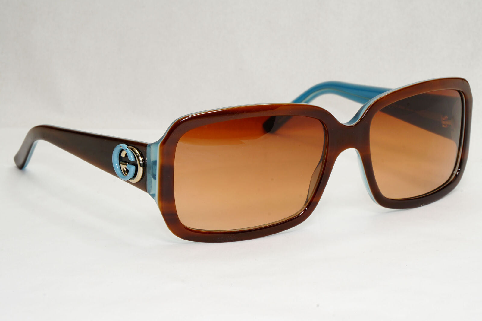 Gucci Sunglasses 2008 Vintage Brown Blue Square Gradient GG 3159/S IPRIF 270124