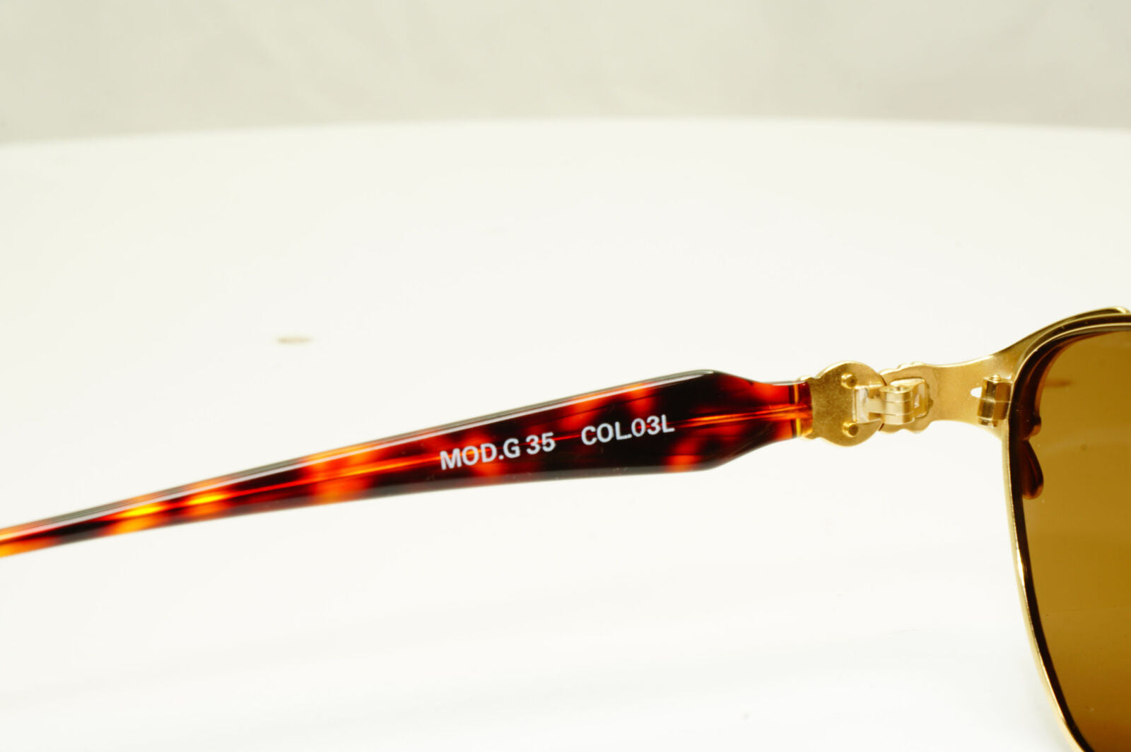 Gianni Versace 1995 Vintage Gold Medusa Brown Retro Sunglasses MOD G35 COL 03L A