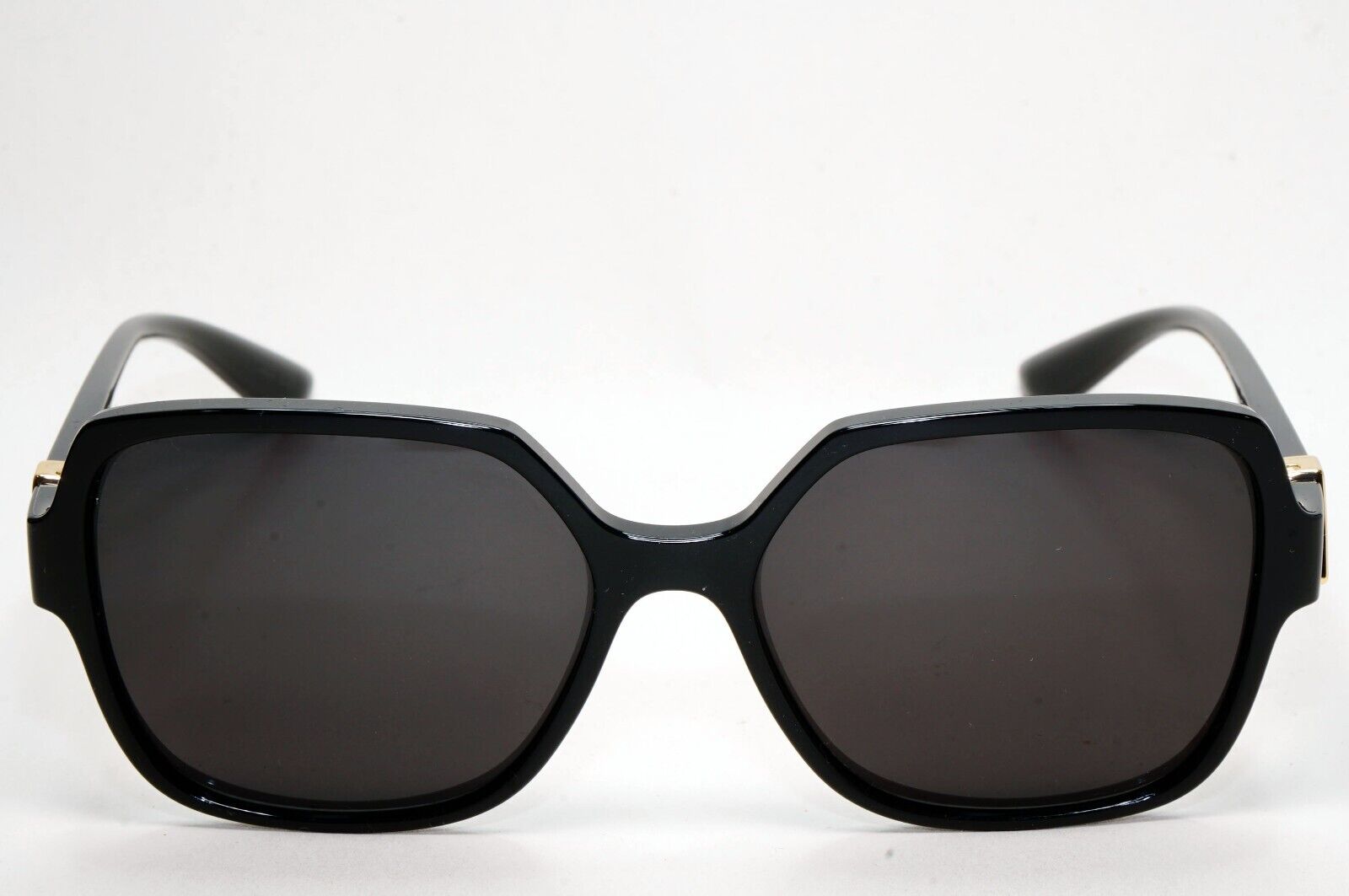 Dolce & Gabbana Black Gold Square Glossy Womens Sunglasses DG 5065 501 55mm