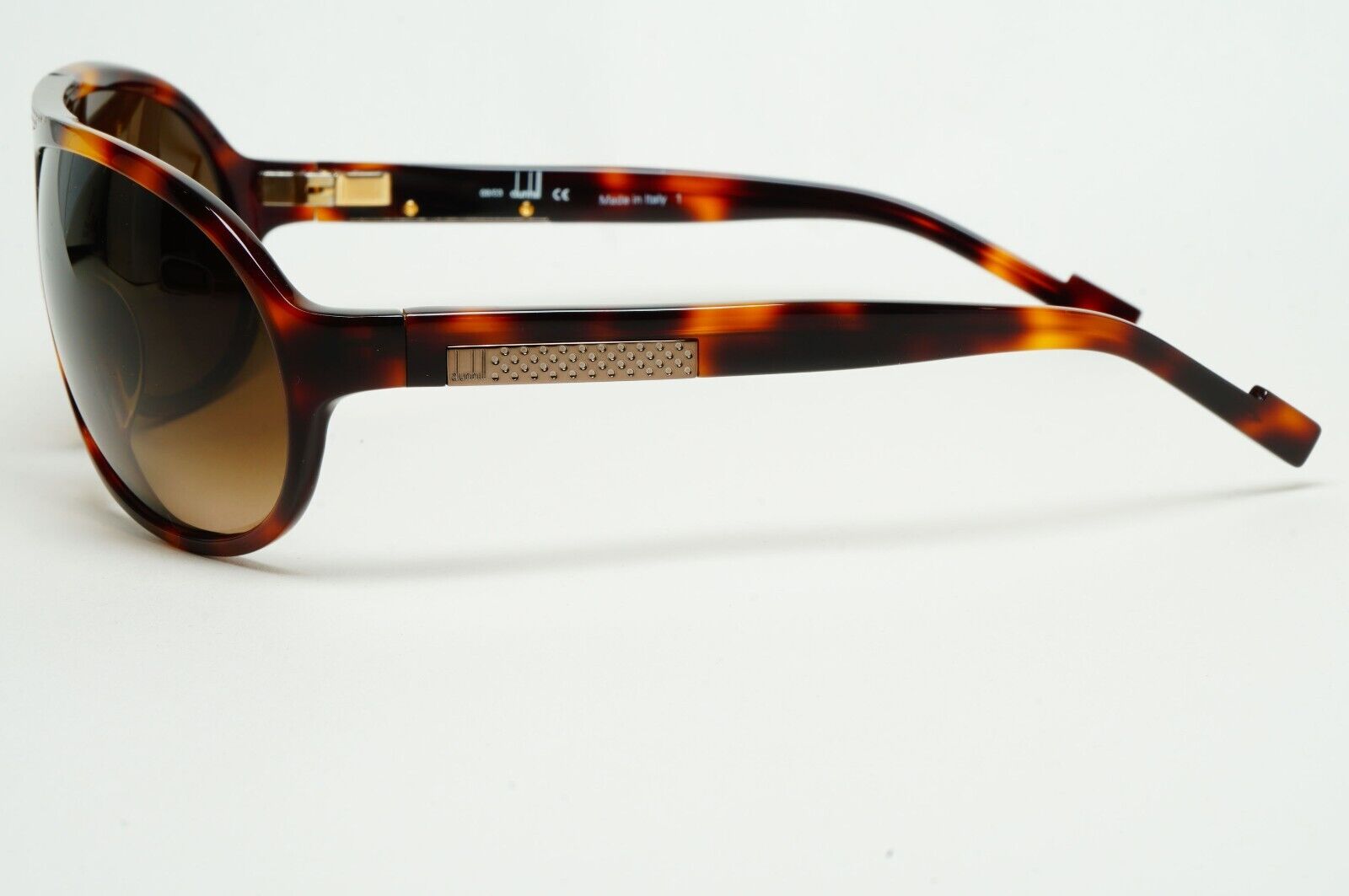 Dunhill Sunglasses 2006 Vintage Brown Tortoise Pilot Wrap DU 54403  211124