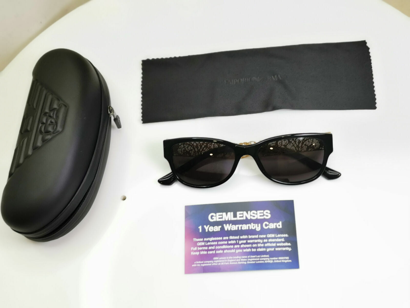 Authentic Dolce & Gabbana Gold Flowers Black Womens Sunglasses DG 3185 501 30209
