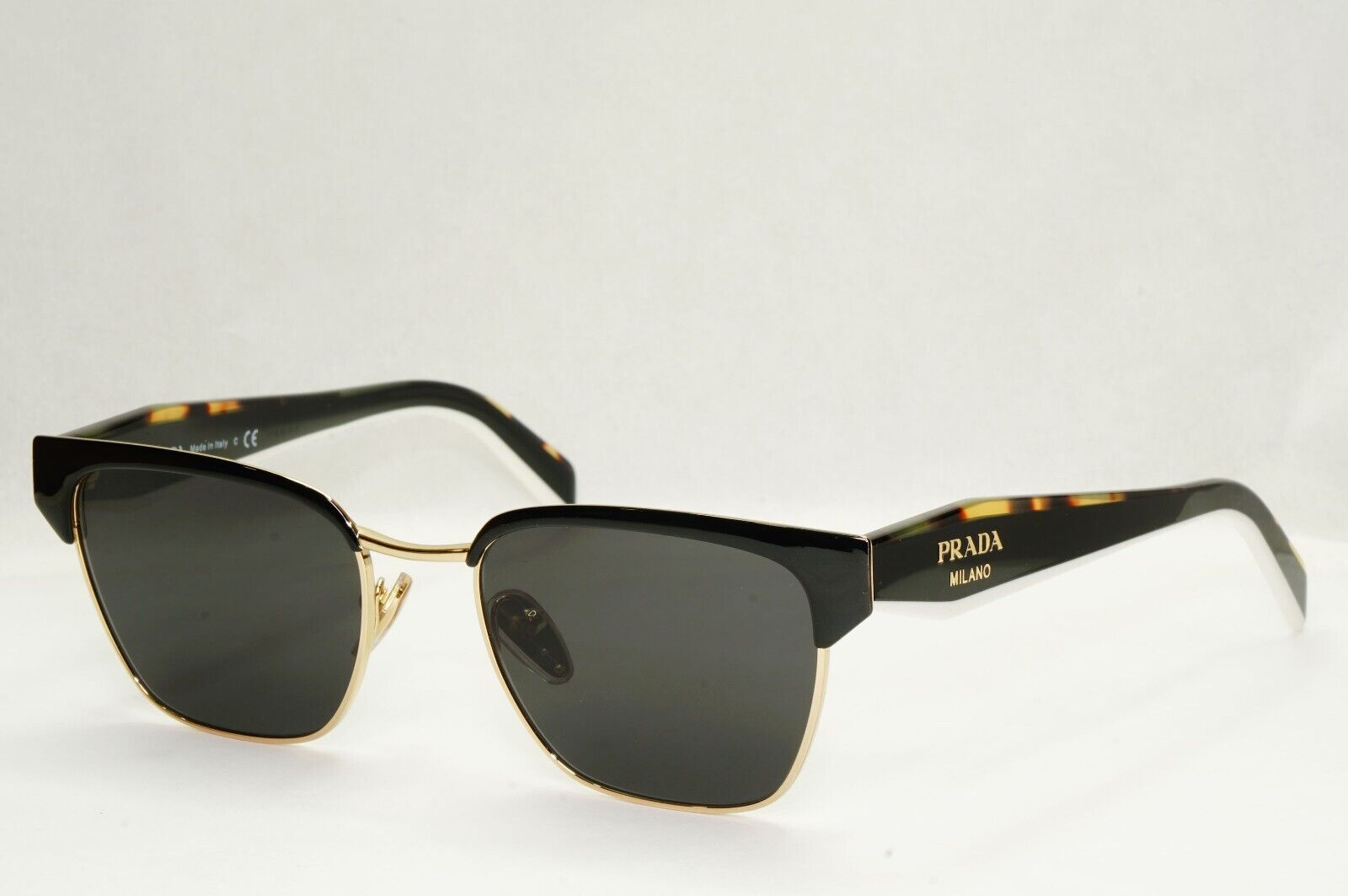 Prada Sunglasses Black Gold Tortoise Brown Milano PR65YV VPR 65Y AAV-1O1 51mm