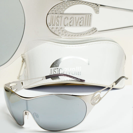 Just Cavalli Sunglasses 2006 Vintage Silver Shield Mirror JC 161S COL 753 211124