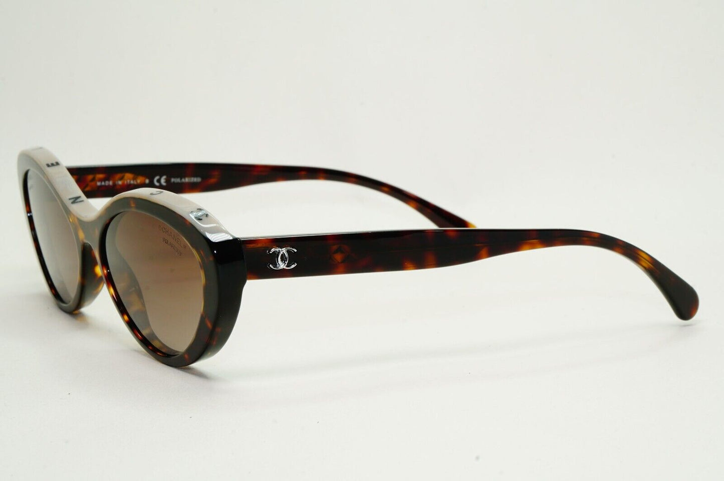 Chanel Sunglasses Polarised Letters Brown Tortoise Beige 5416 c.1682/S9 57mm