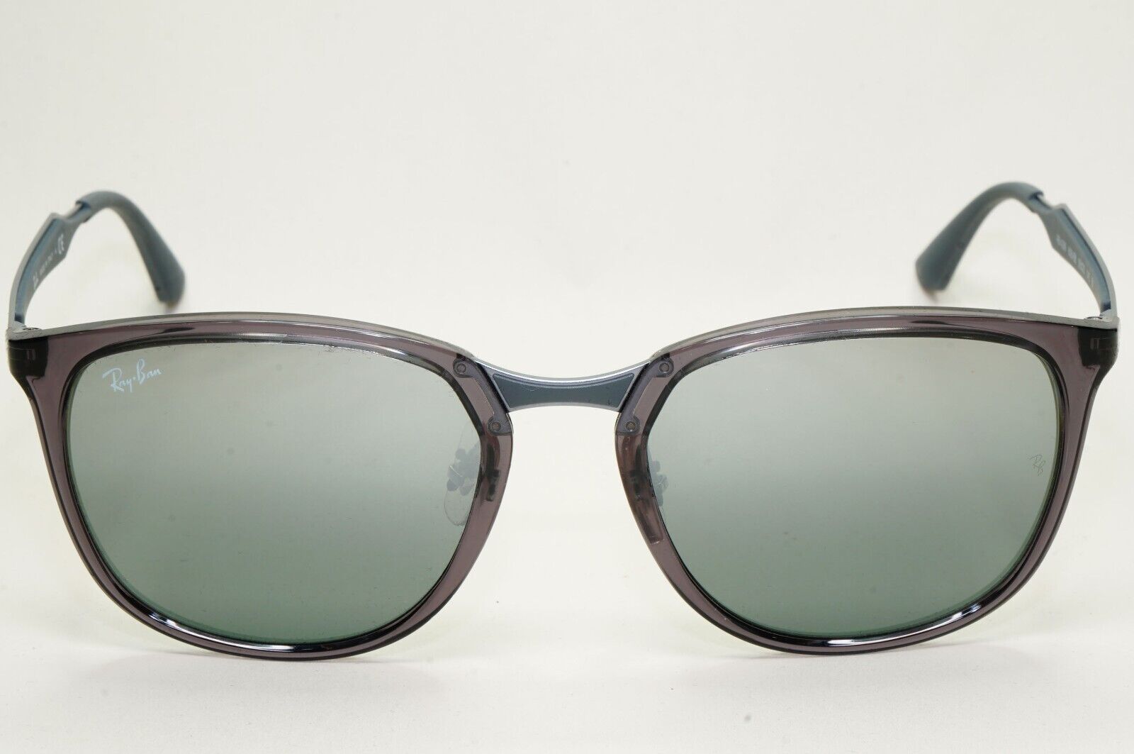 Ray-Ban Sunglasses Grey Transparent Silver Mirror Square RB 4299 606/88