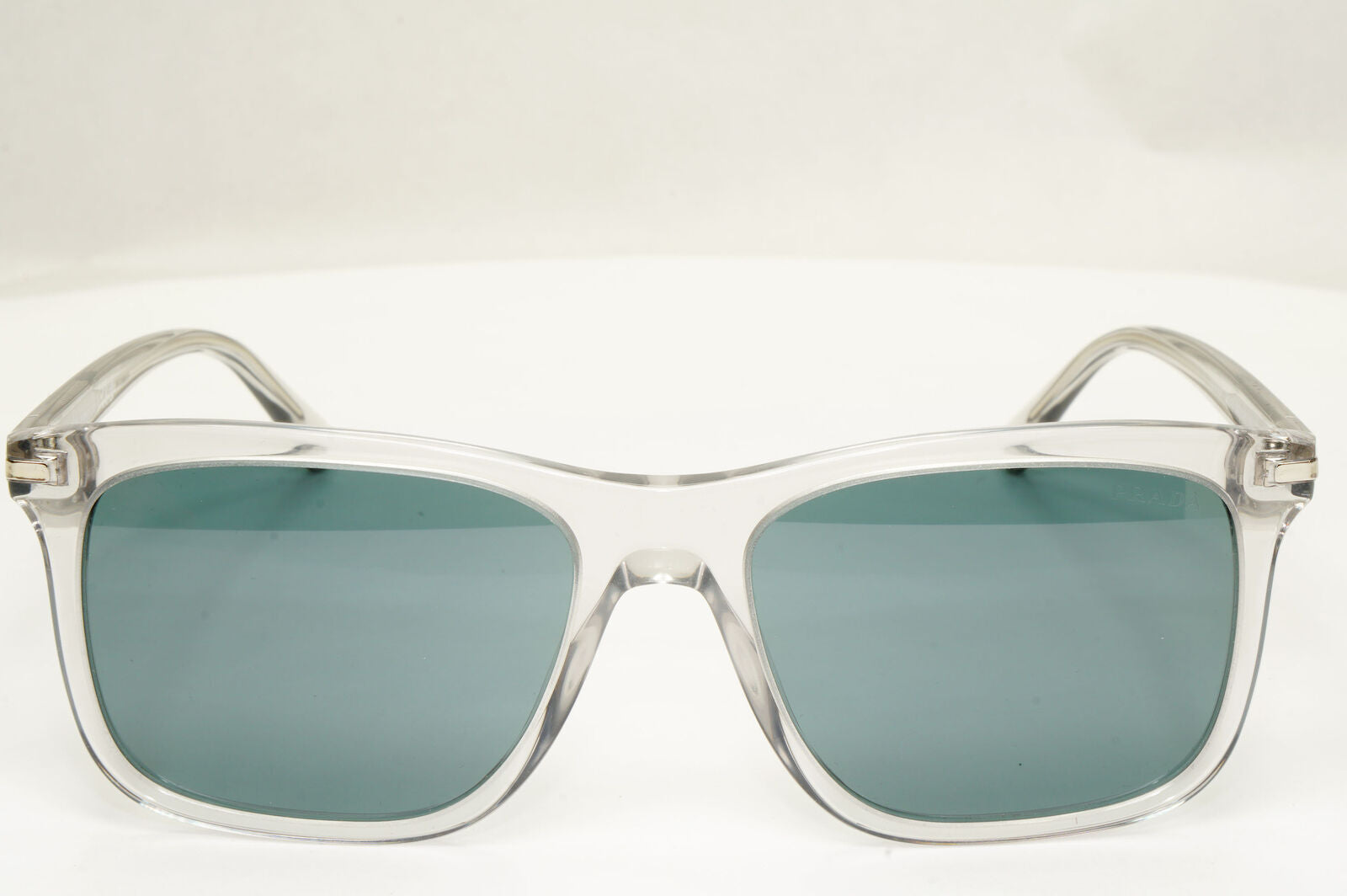 Prada Sunglasses Glass Lens Transparent Grey Crystal Blue PR18WS SPR 18W U43-0A9