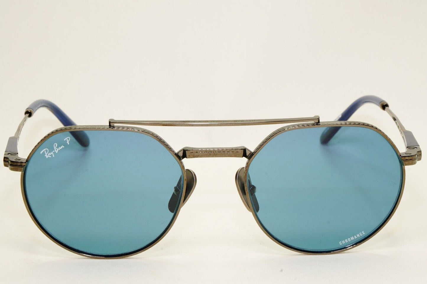 Ray-Ban Sunglasses Jack II Titanium Polarized Gunmetal Blue RB 8265 3142/S2 53mm
