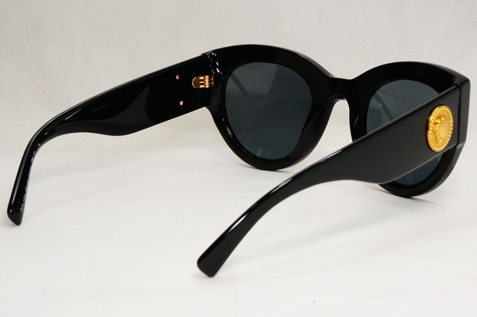 Versace Sunglasses Black Gold Medusa Tribute Edition Grey MOD VE 4353 GB1/87