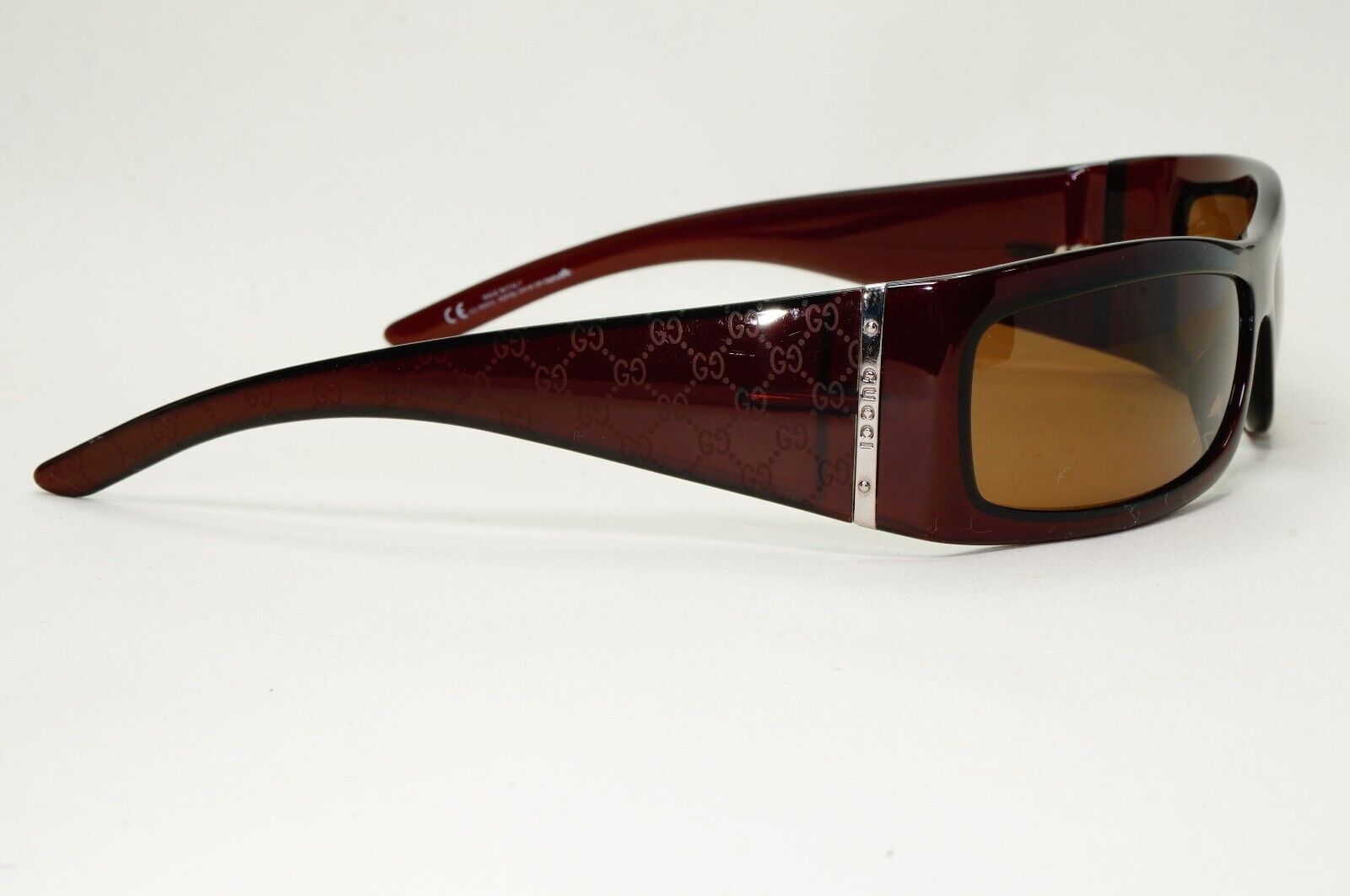 Gucci Sunglasses 2004 Vintage Brown Dark Monogram GG 1564/S RGF8U 011124