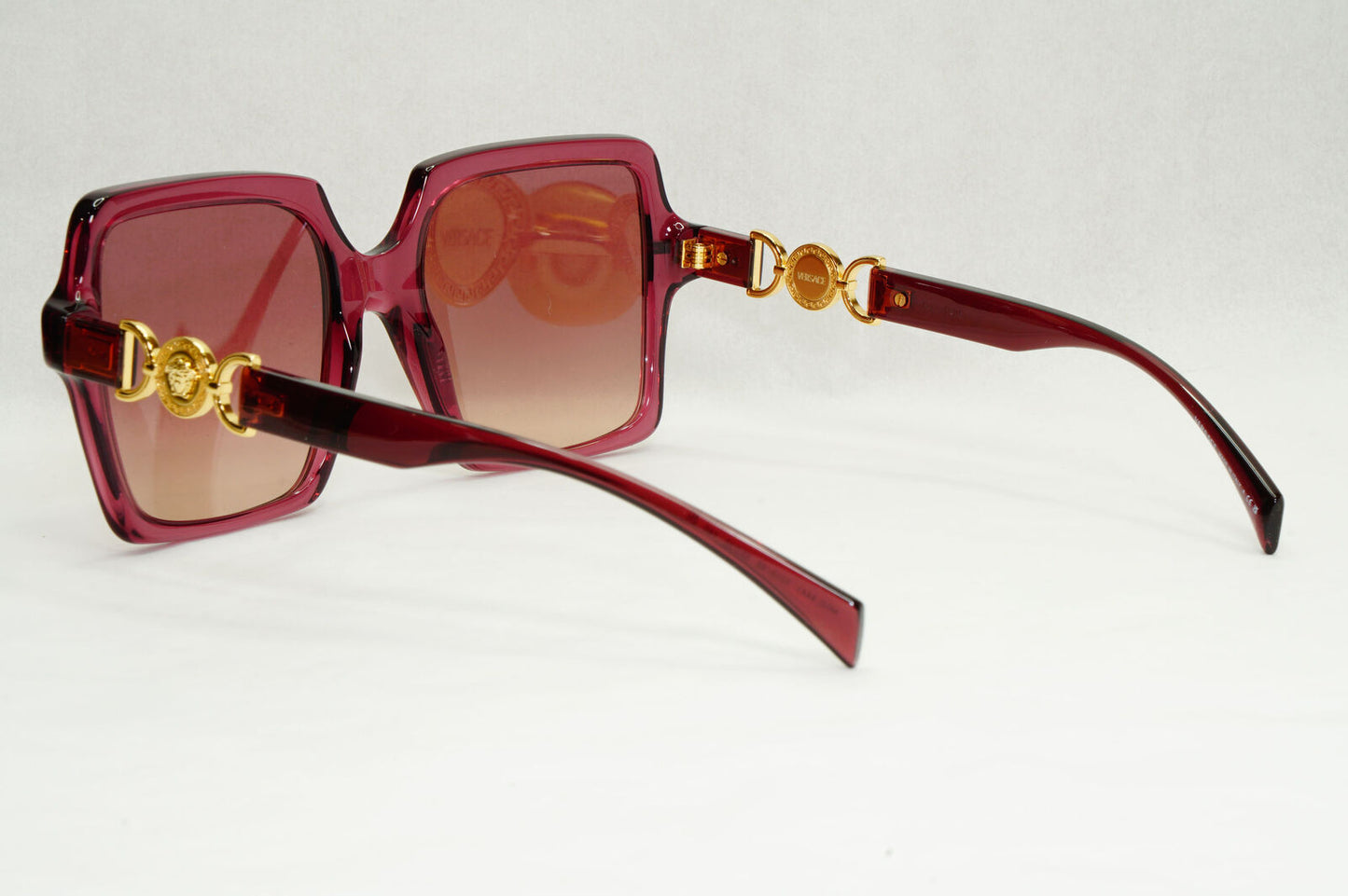 Versace Sunglasses Violet Transparent Gold Brown Gradient MOD VE 4441 5209/68