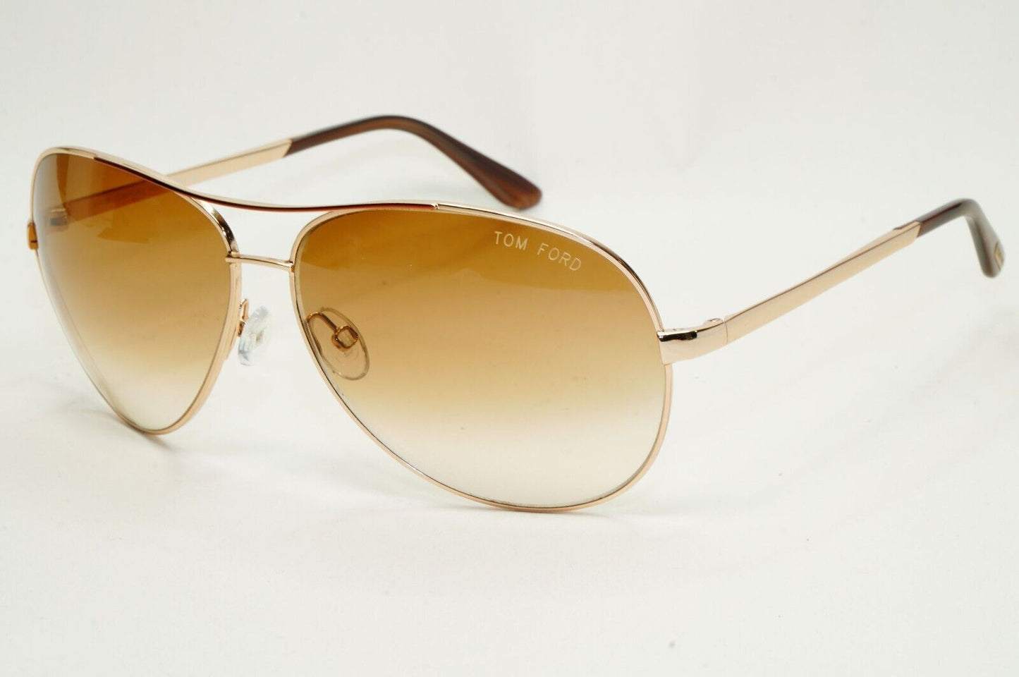 Tom Ford Sunglasses Charles Gold Pilot Brown Gradient FT0035 TF 35 772 091124