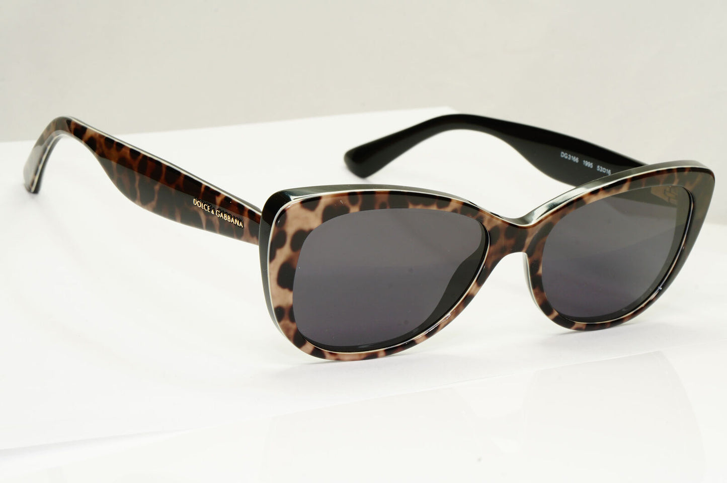 Dolce & Gabbana Sunglasses Leopard Black Brown Animal Print DG 3166 1995 250123