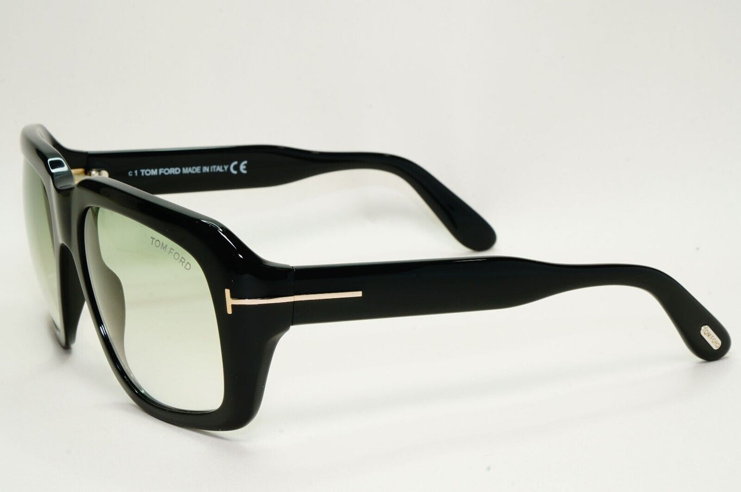 Tom Ford Sunglasses Bailey-02 Black Square Light Green Gradient FT0885 TF 885