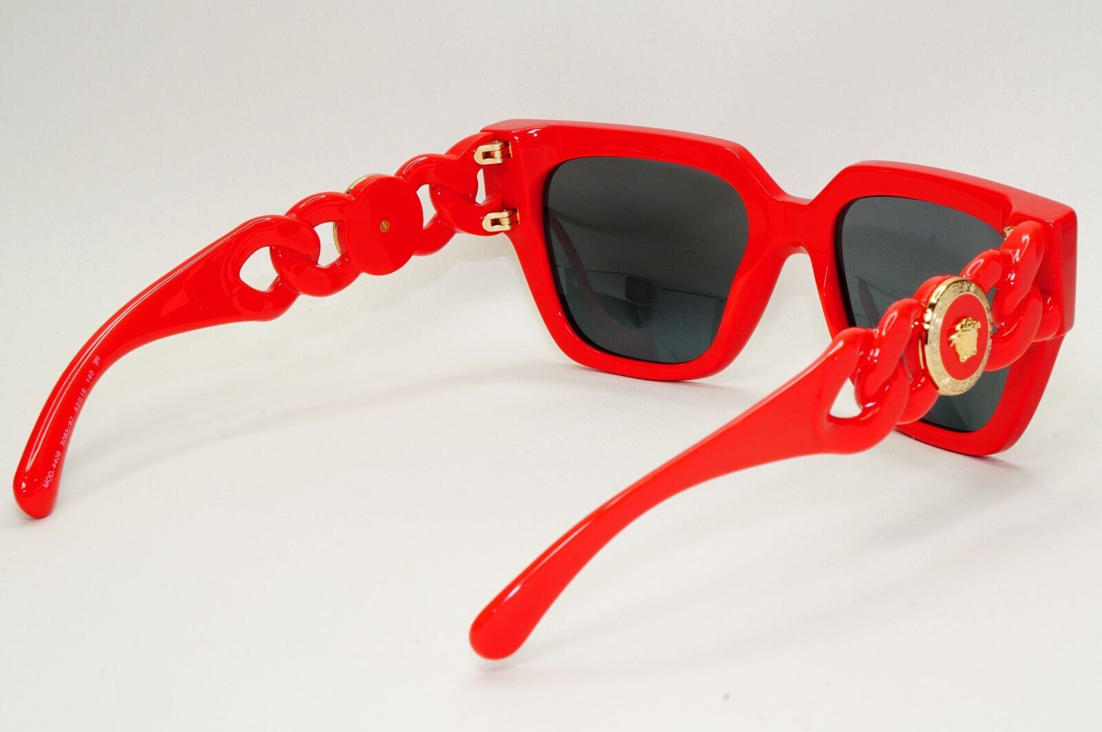 Versace Sunglasses Chain Red Gold Medusa Square MOD VE 4409 5065/87 53mm