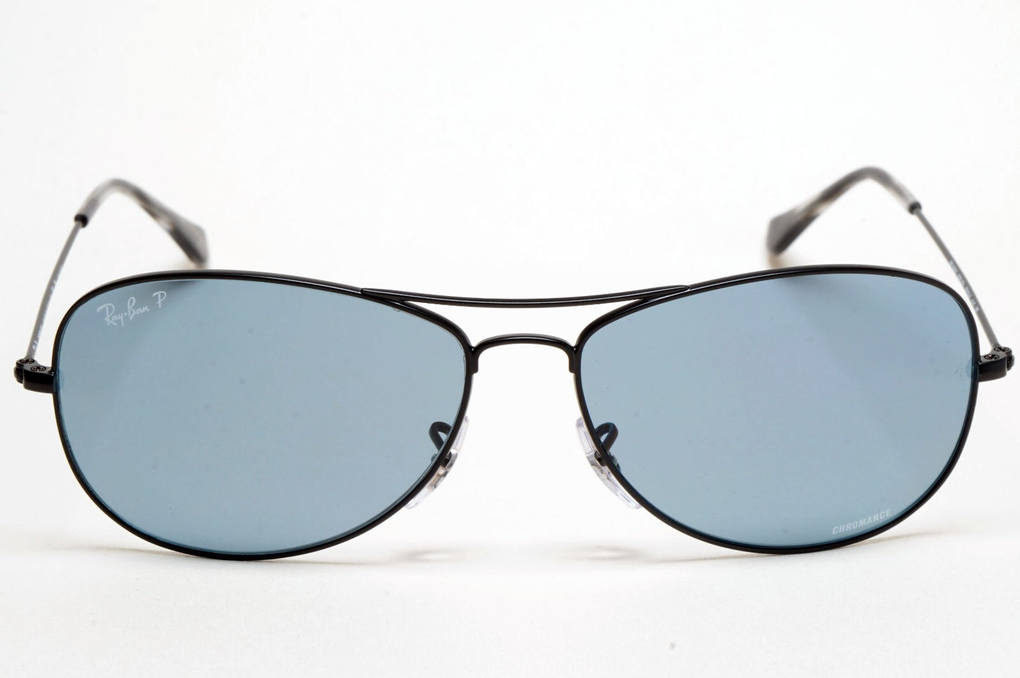 Ray-Ban Sunglasses Polarized Chromance Black Blue Pilot RB 3562 006/BA 59mm [b]