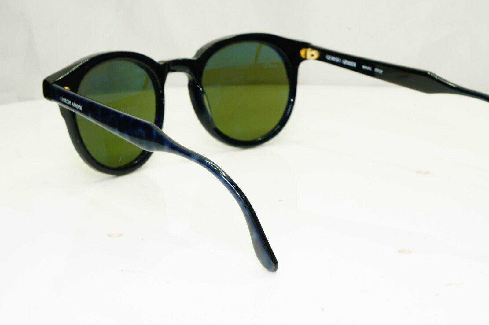 Giorgio Armani 1997 Vintage Blue Green Retro Havana Sunglasses Mens 901 025