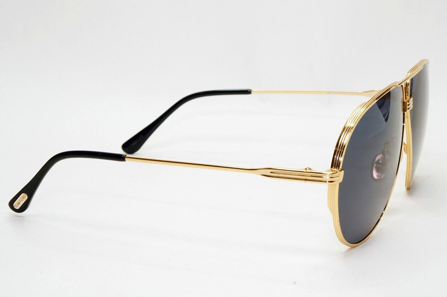Tom Ford Sunglasses Jet Gold Black Pilot Metal Large FT0734-H TF 734-H 30A 64mm