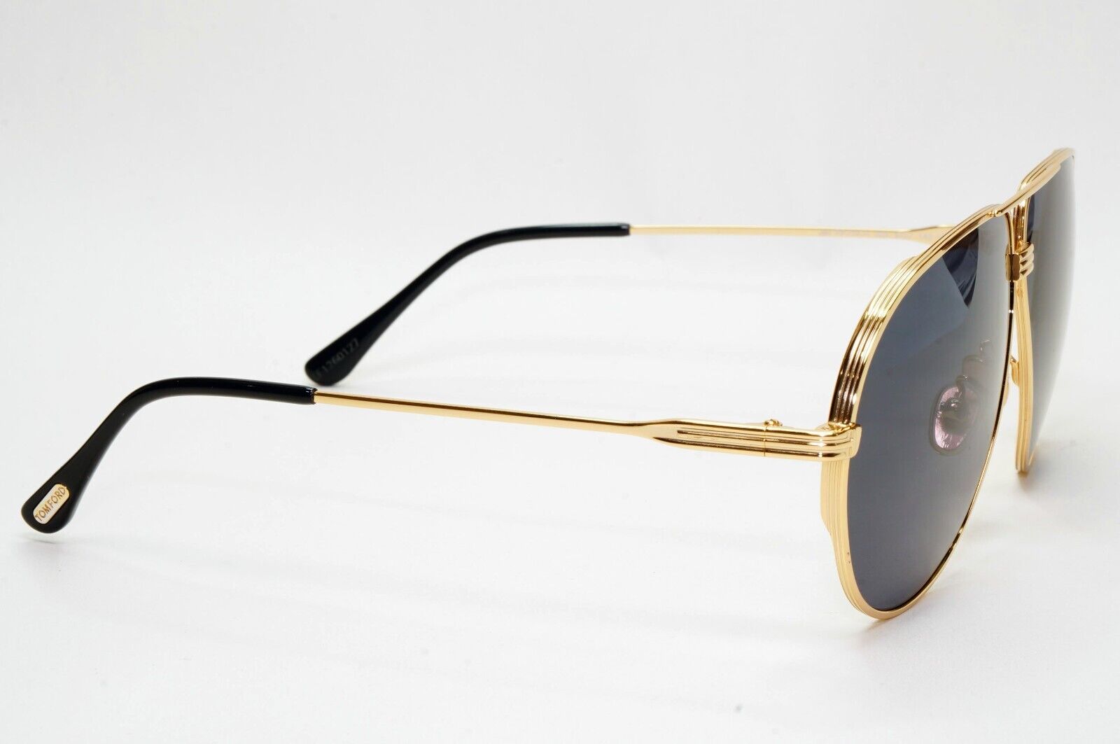 Tom Ford Sunglasses Jet Gold Black Pilot Metal Large FT0734-H TF 734-H 30A 64mm