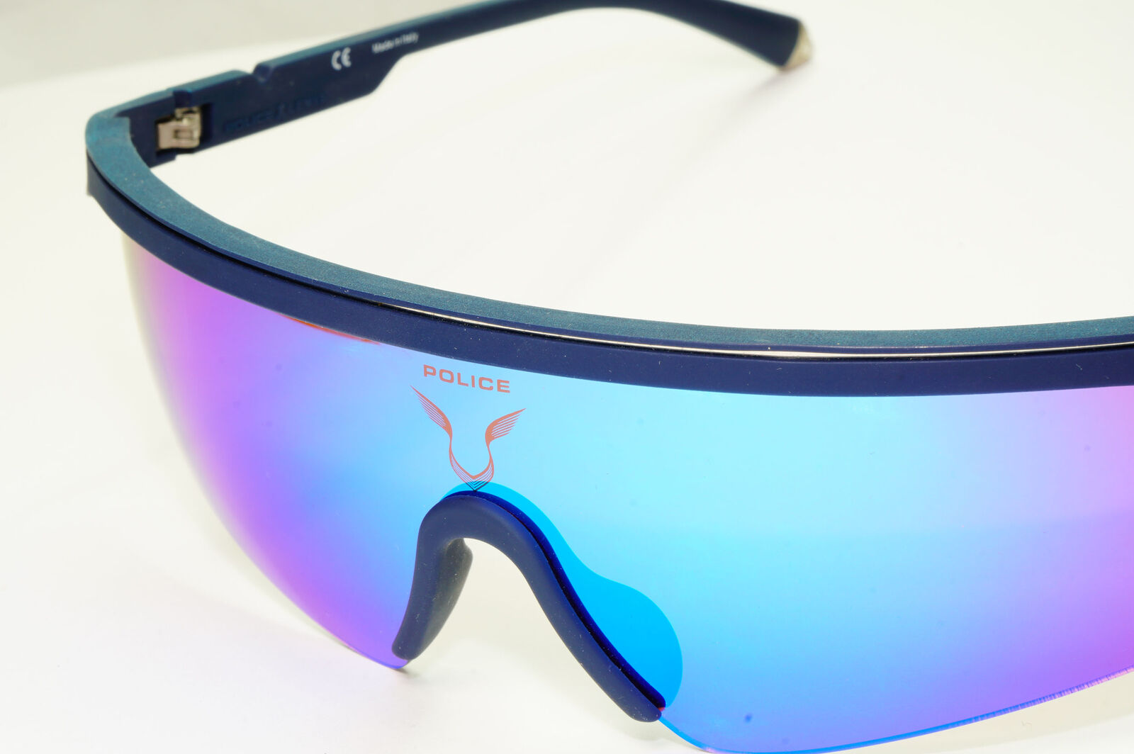 Police Lewis Hamilton F1 Sunglasses Blue Mirror Shield Visor SPL A28 COL 6C9B