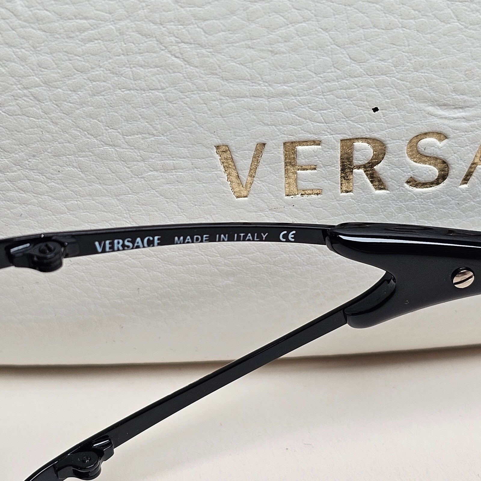Versace Sunglasses 2006 Vintage Black Medusa Shield MOD 2048 1009/8G 200225