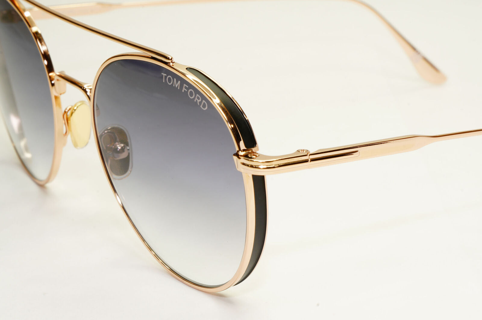 Tom Ford Sunglasses Declan Gold Round Metal Grey Gradient FT0826 TF 826 28B