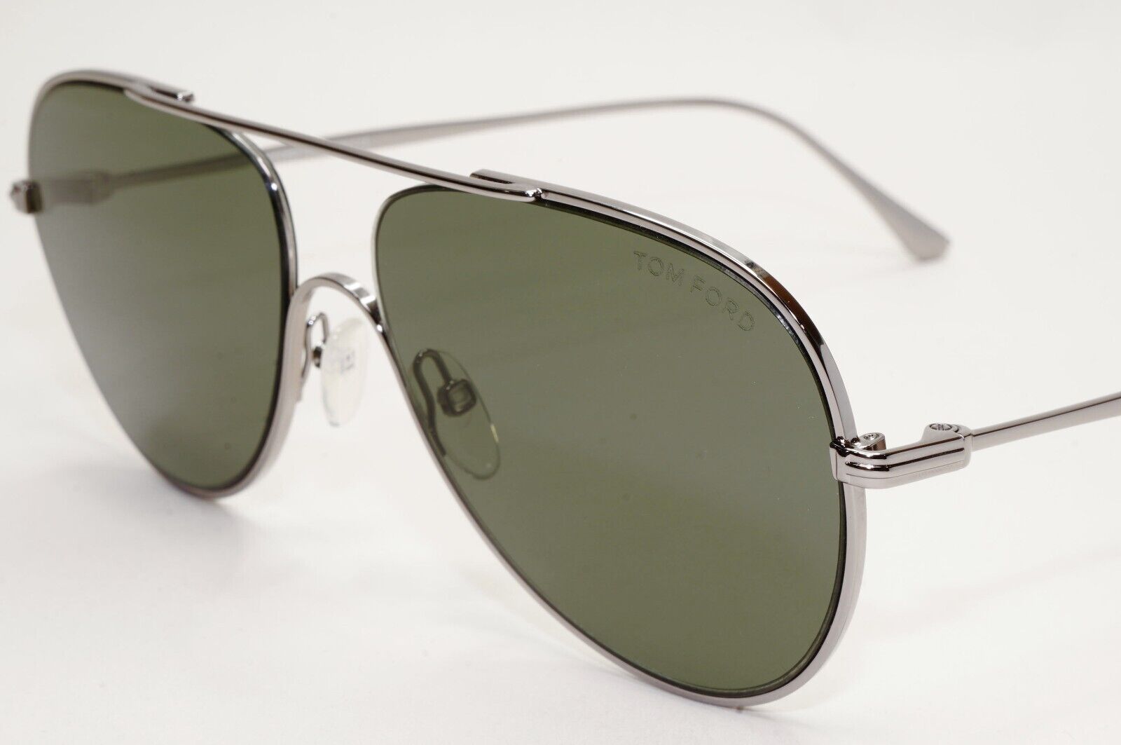 Tom Ford Sunglasses Anthony Gunmetal Green Metal Pilot FT0695 TF 695 14N 60mm