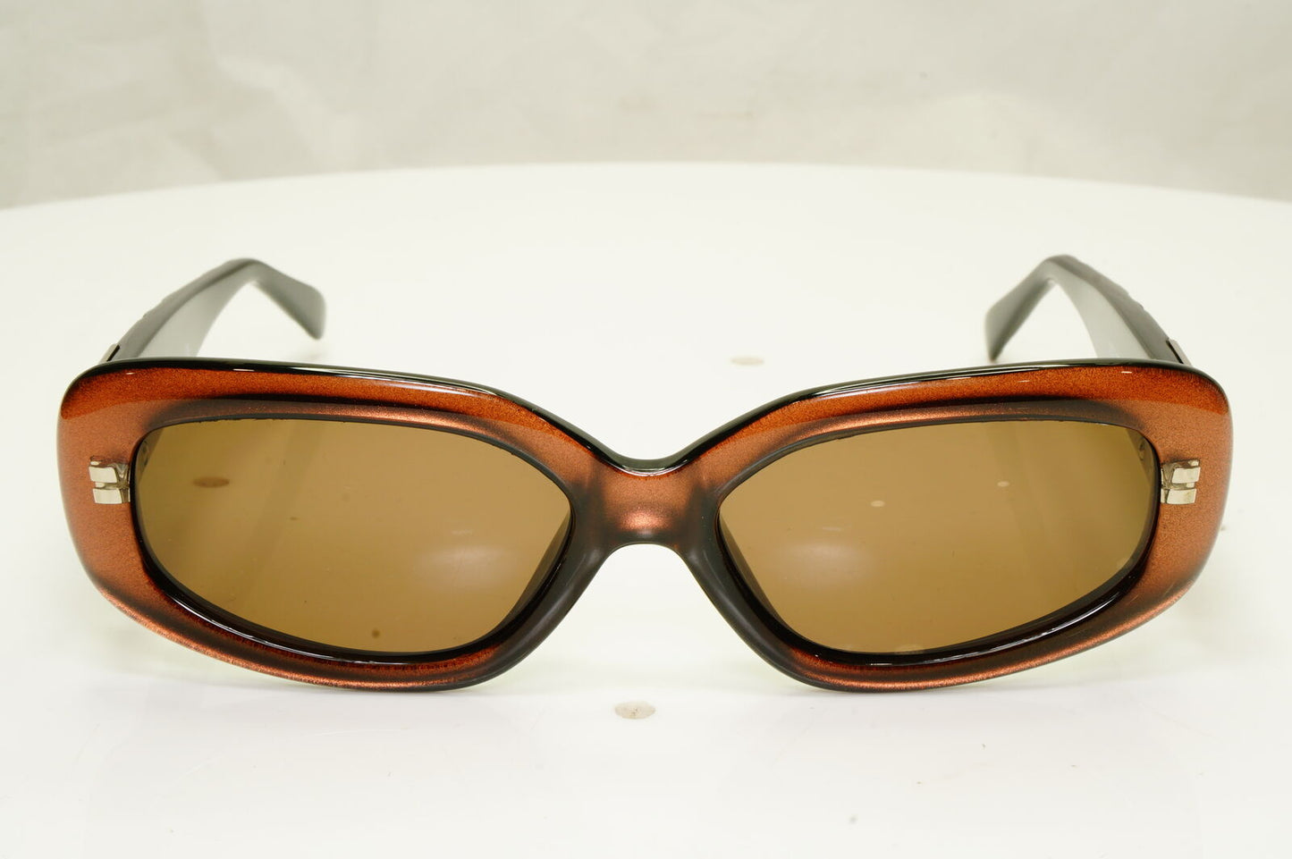 Gianni Versace 1996 Unisex Vintage Brown Medusa Sunglasses MOD 256/M COL 382