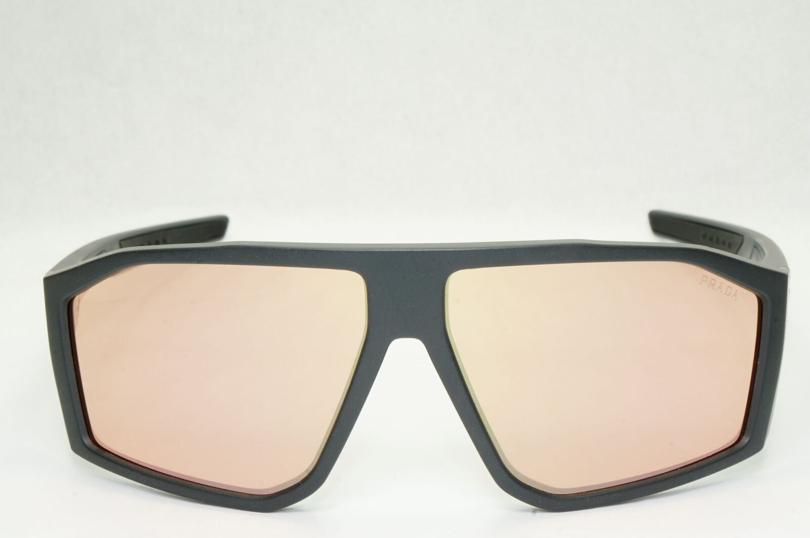 Prada Sunglasses Rose Gold Mirror Grey Rubber Wrap PS08WS SPS 08W 11C-07R