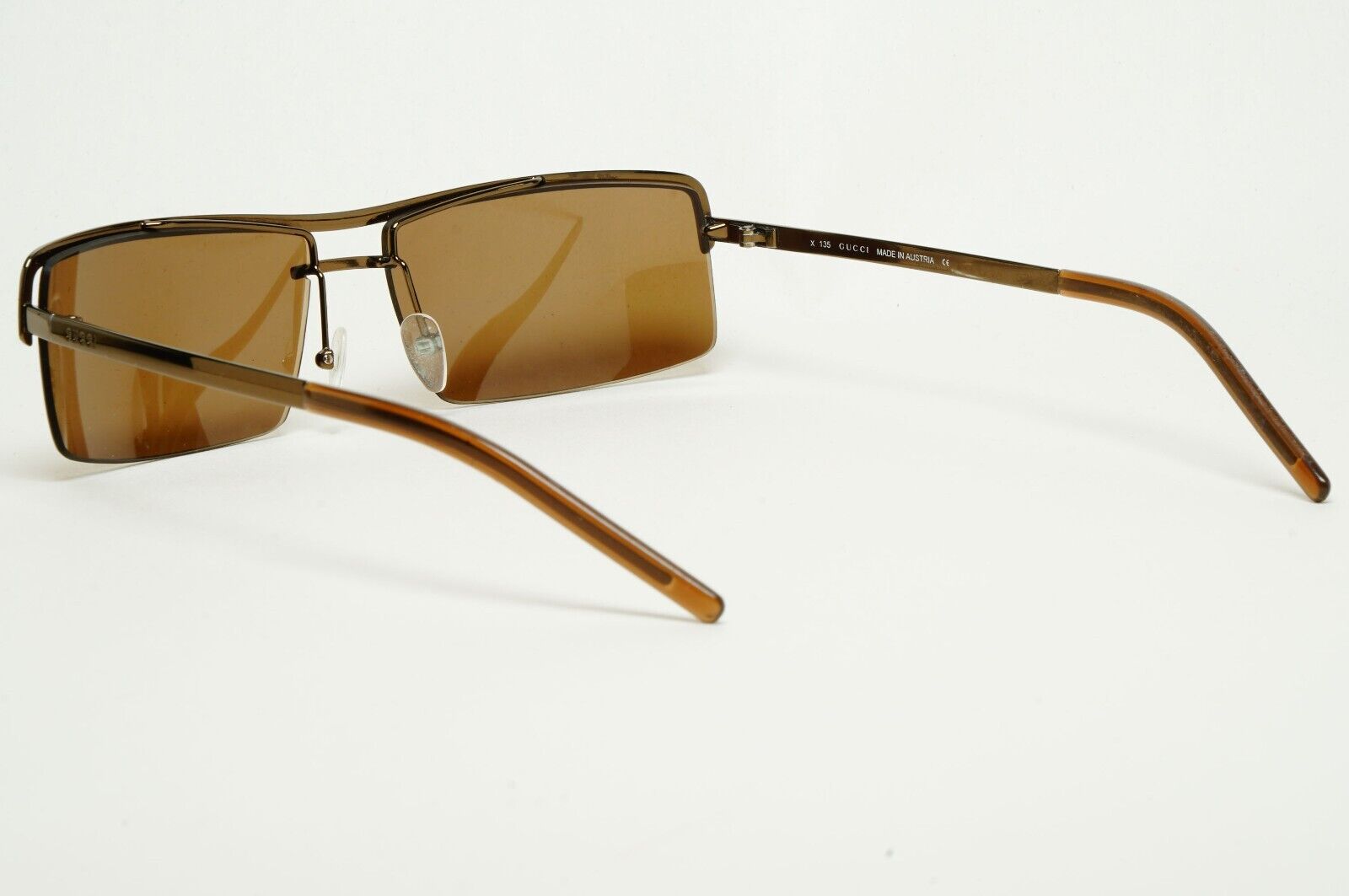 Gucci Sunglasses 1998 Vintage Brown Square Retro GG 1679/S 833A6 58mm 211124
