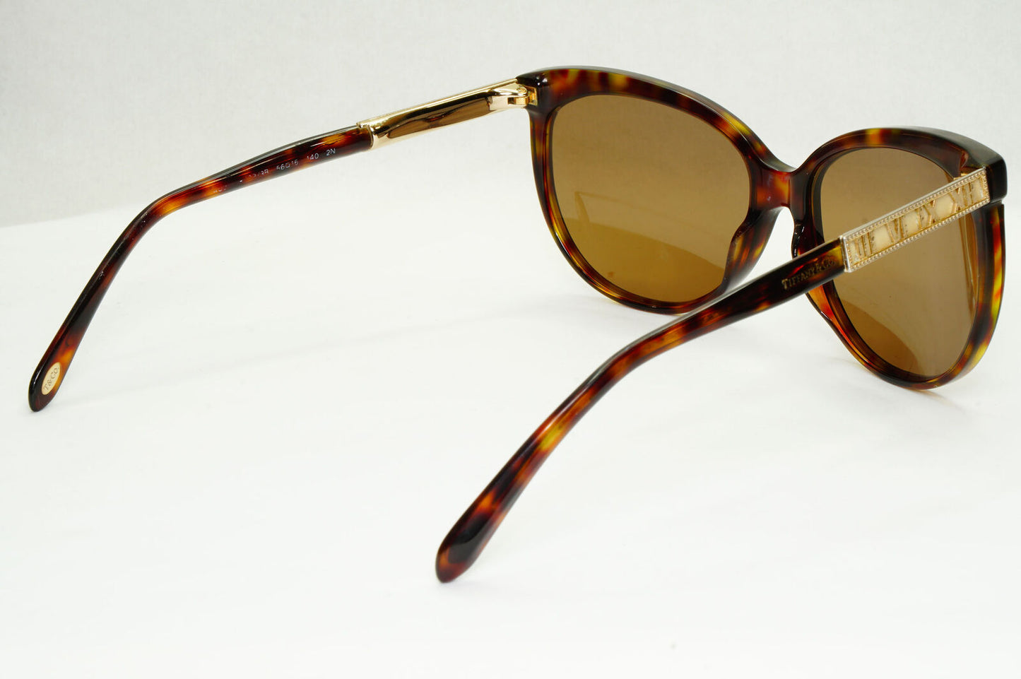 Tiffany & Co 2014 Sunglasses Roman Numerals Brown TF 4097 Atlas 8002/3B 310323